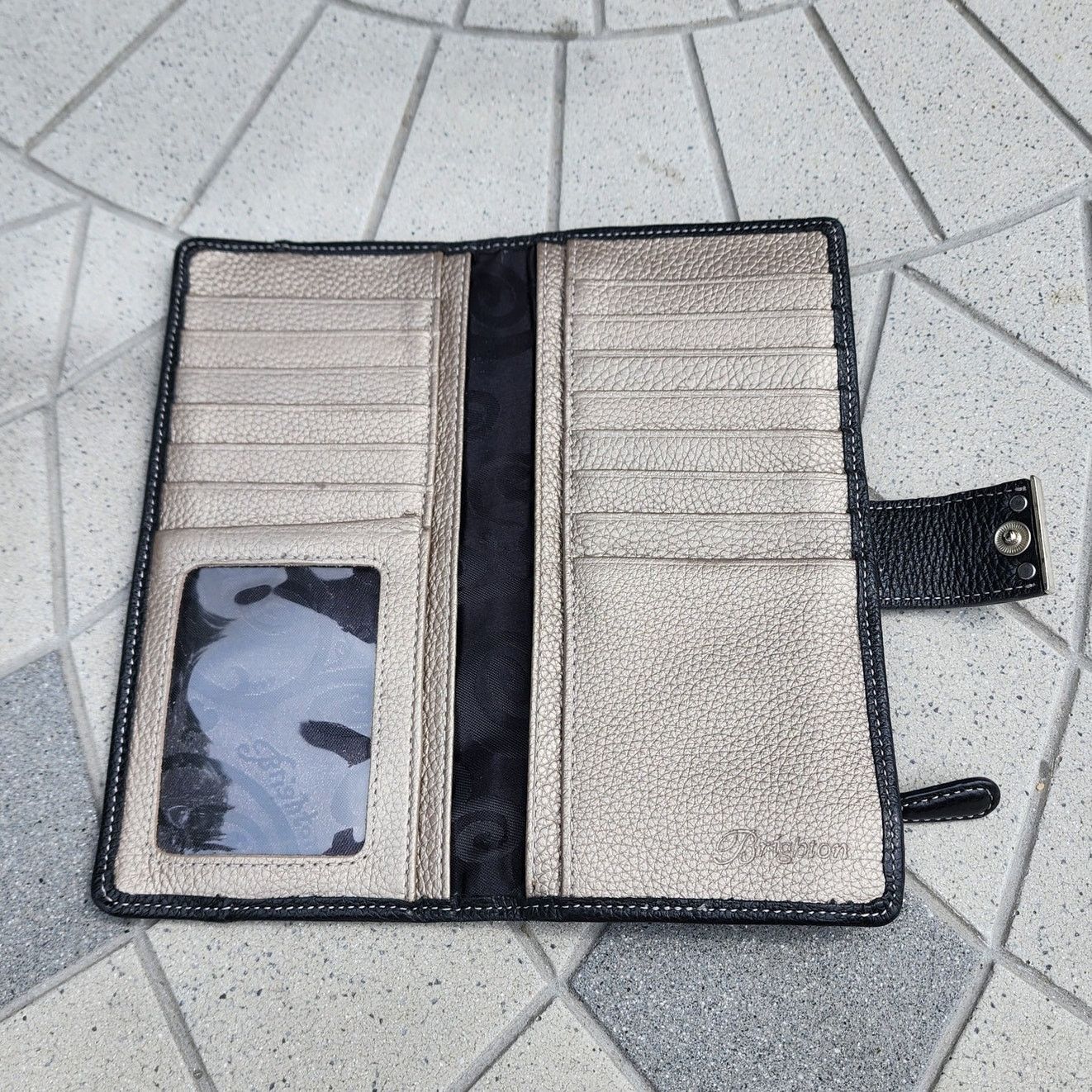 Brighton Brighton Black Barbados Large Leather Pocket Wallet Size ONE SIZE - 8 Thumbnail