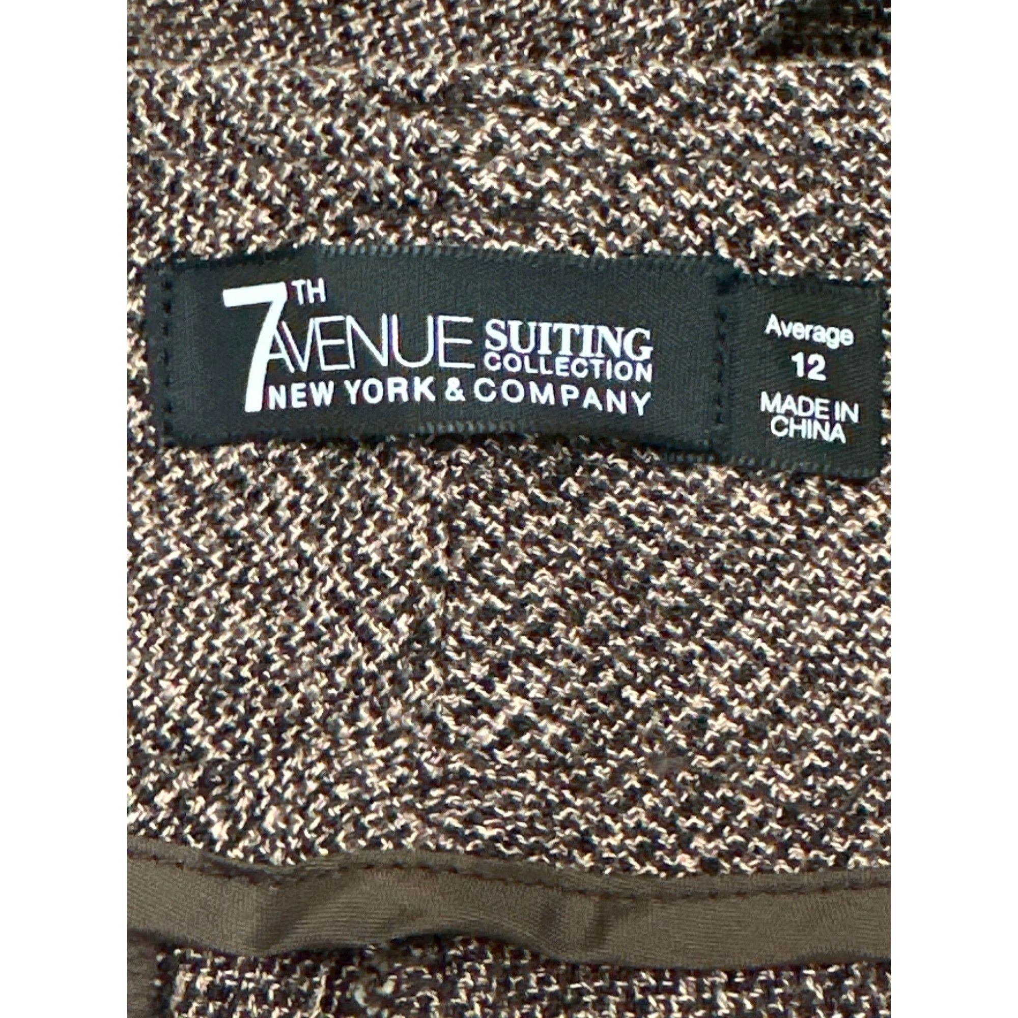 Other 7th Avenue Size 12 Tweed Trousers Flared Leg Tailored Work P Size 32" / US 10 / IT 46 - 8 Thumbnail