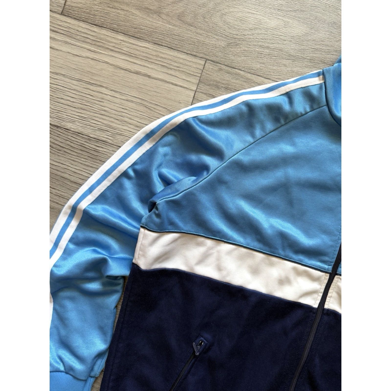 Adidas VINTAGE Adidas West Germany Full Zip Track Jacket Mens Large 1980s Blue Cotton Blend Germany D7 Large 9/10 Size US L / EU 52-54 / 3 - 5 Thumbnail