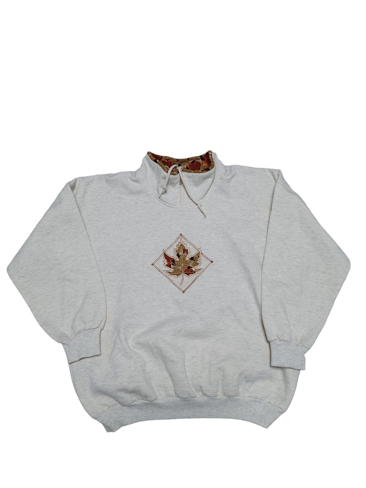 Other VINTAGE 90S MADE IN CANADA OVERSIZE 1/3 ZIP SWEATSHIRT Size US L / EU 52-54 / 3 - 1 Thumbnail