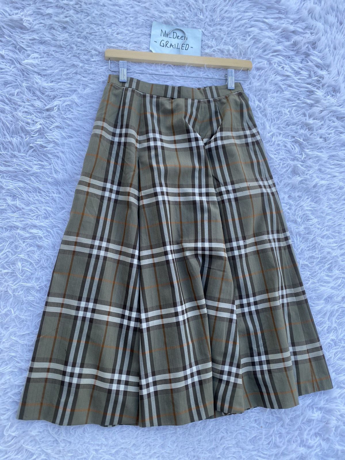 Burberry Rare Vintage 90s Burberry Checkered Midi Skirt Size 26" / US 2 / IT 38 - 15 Thumbnail