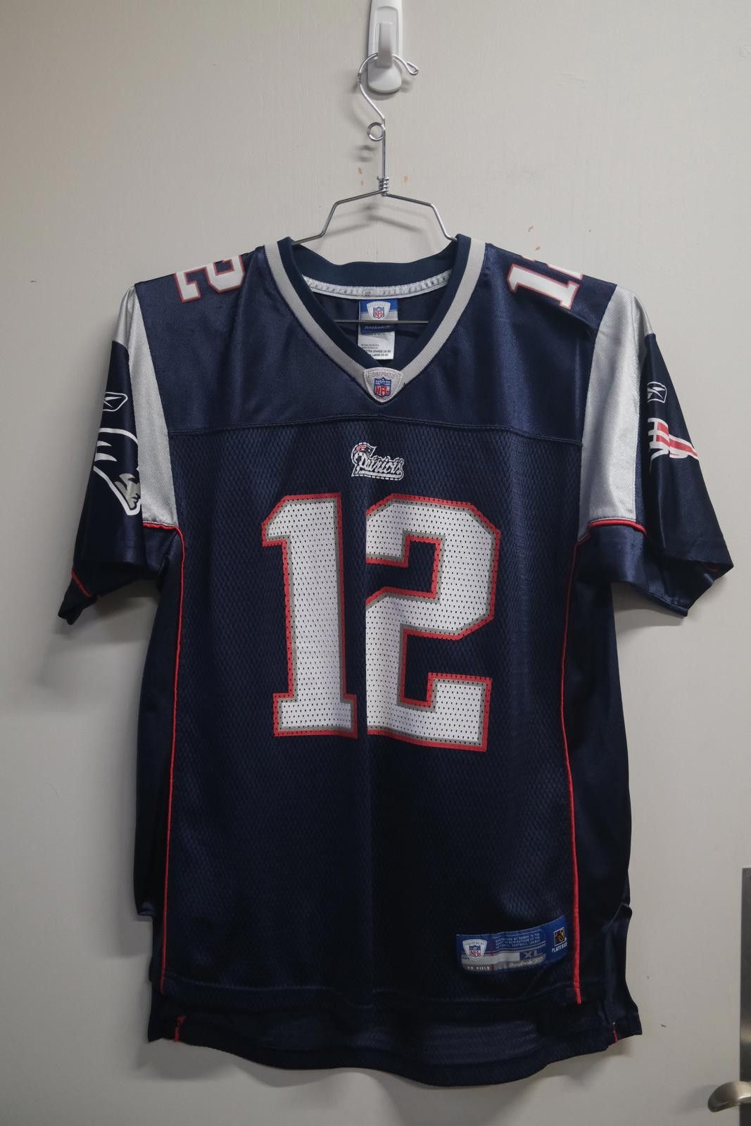 Reebok 2010's Reebok New England Patriots Brady #12 Football Jersey Size ONE SIZE - 1 Thumbnail
