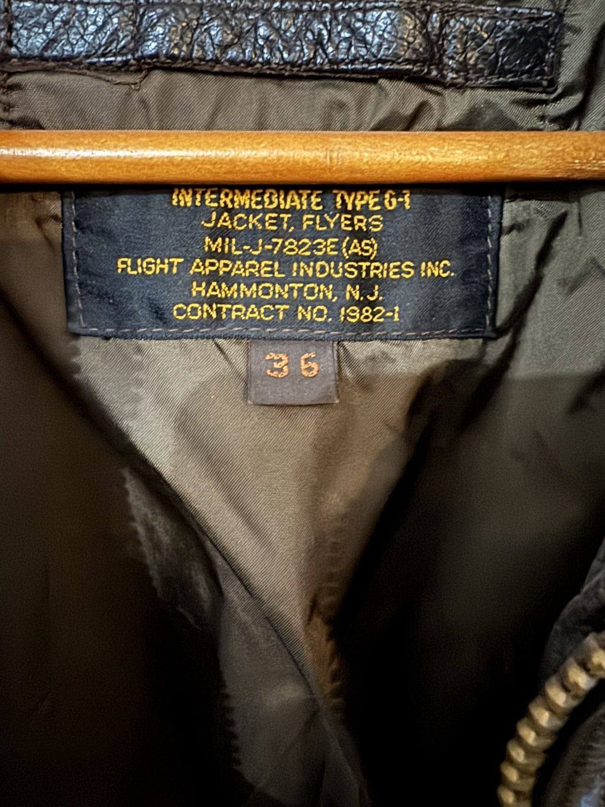 Other Vintage US Navy Flyers Jacket (Intermediate G-1) Size US S / EU 44-46 / 1 - 2 Thumbnail