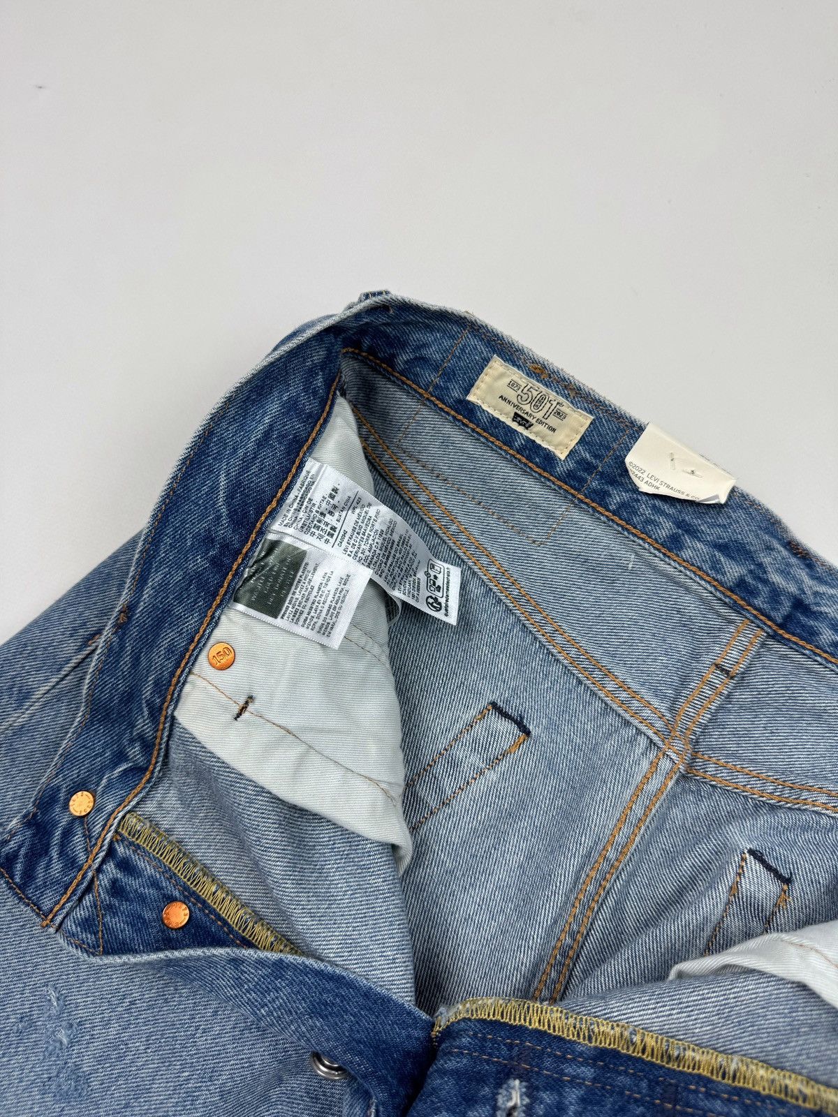 Levi's NWT Levi’s 501 150th Anniversary Repaired Washed Denim Jeans Size US 30 / EU 46 - 10 Thumbnail