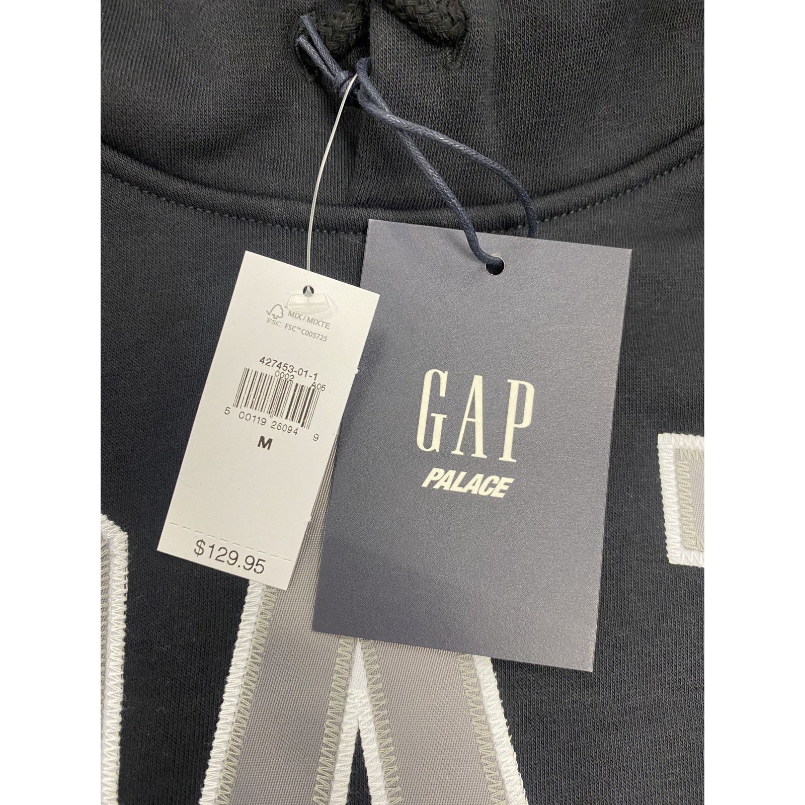 Palace Palace x Gap Hoodie 'Black' Size US XS / EU 42 / 0 - 3 Thumbnail
