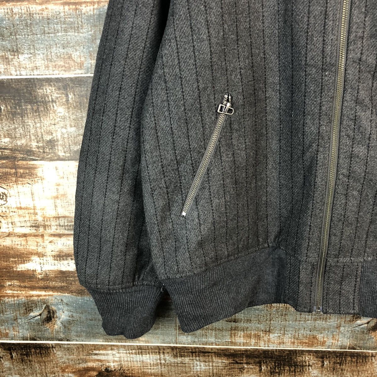 GU GU Grey Bombers Jacket #A1298 Size US L / EU 52-54 / 3 - 7 Thumbnail