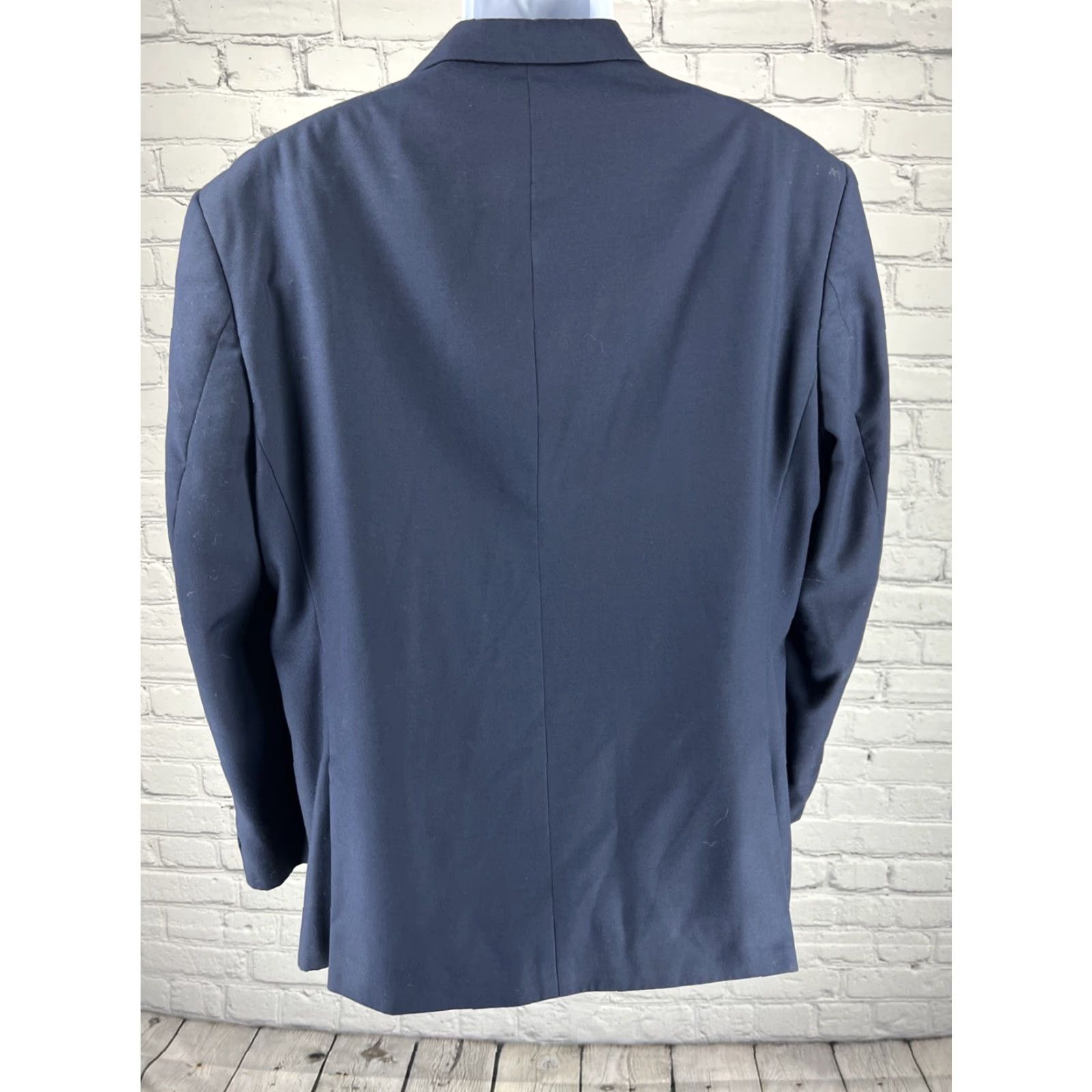 Vintage Giorgio Napoli Blazer Single-Breasted Notch 2-Button Blue 44R Men's Jacket Classic Fit Vintage No Size 44R - 2 Thumbnail