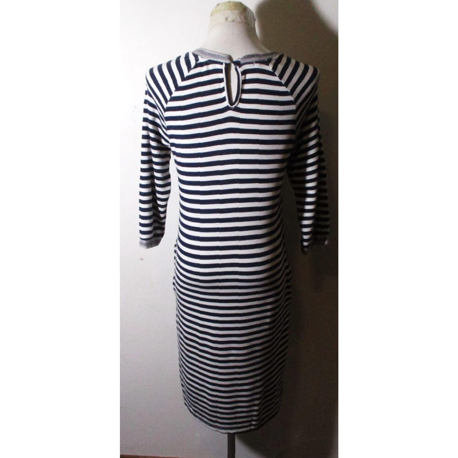 Vintage BELLAMBRA Blue 3/4 Sleeve Midi Dress Size S Size S / US 4 / IT 40 - 5 Thumbnail