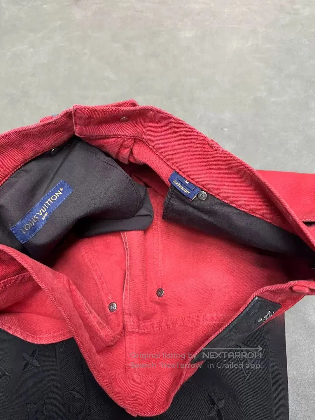 Louis Vuitton Louis Vuitton Gradient Logo Embroidered Straight Jeans. Size US 32 / EU 48 - 5 Thumbnail