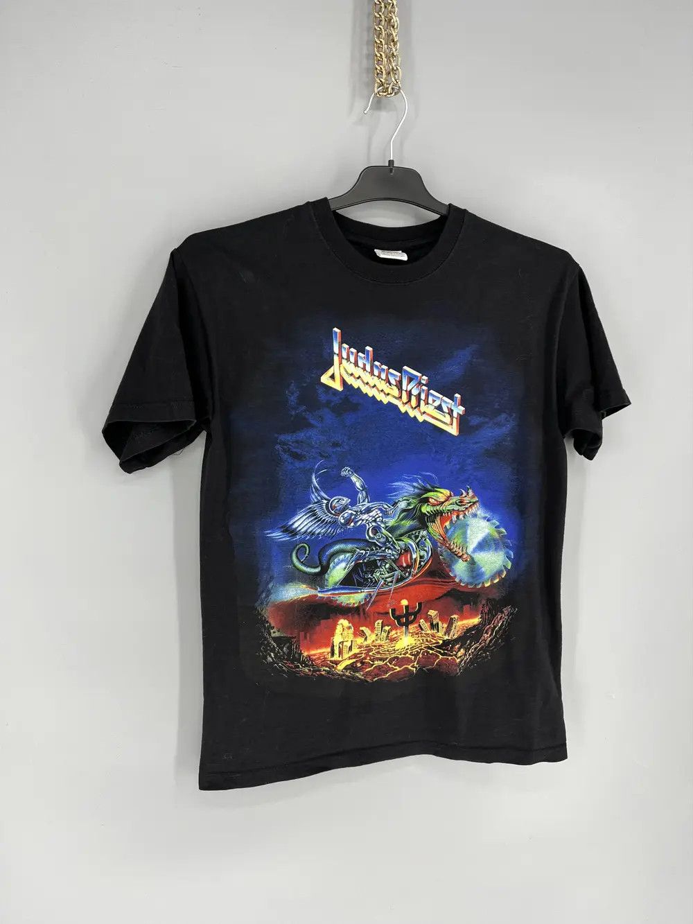 Other Vintage Judas Priest Painkiller metal Band T-shirt Bandrock Size US S / EU 44-46 / 1 - 2 Thumbnail