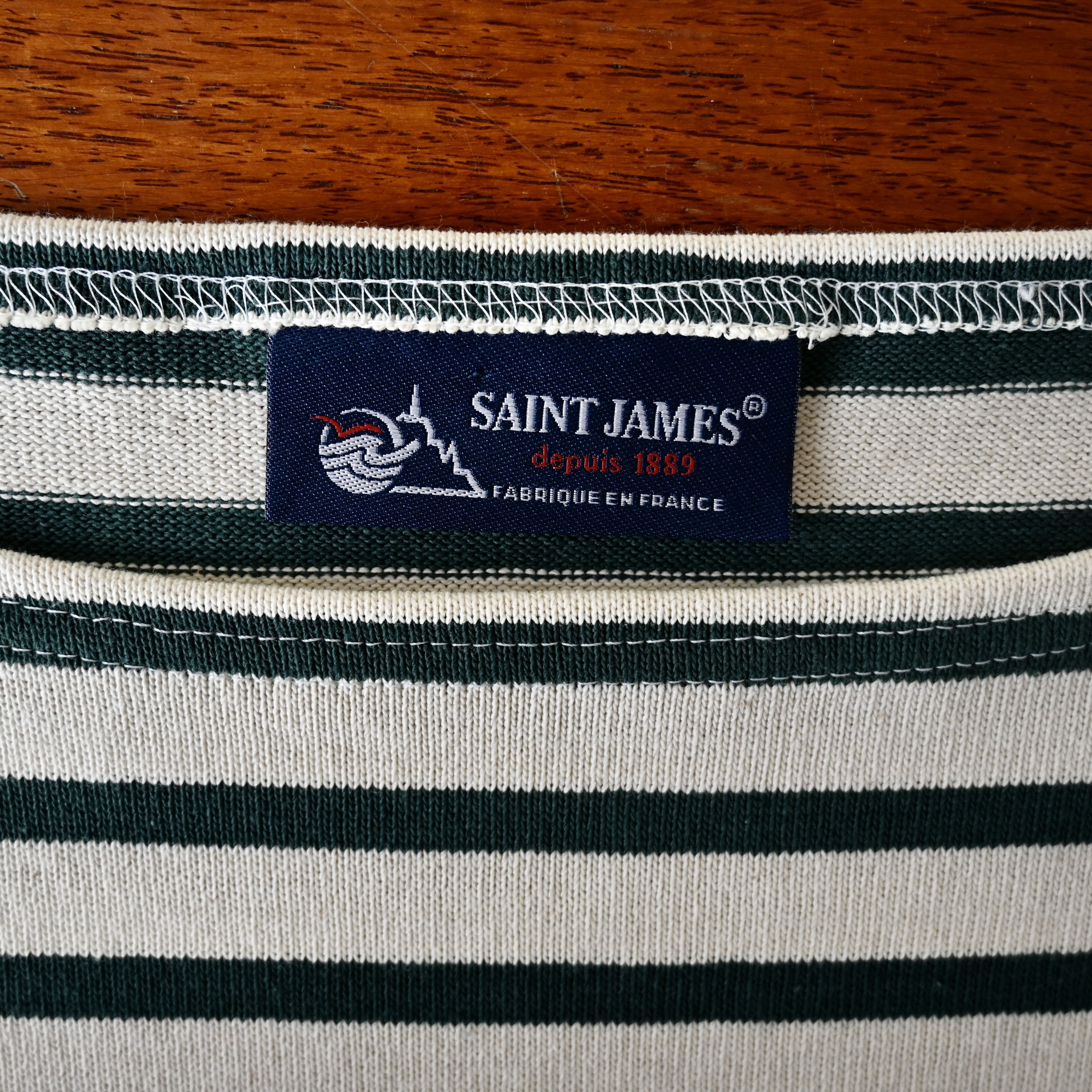 Saint James Mint, SAINT JAMES heavyweight breton stripe shirt, size 3.5 Size US S / EU 44-46 / 1 - 9 Thumbnail