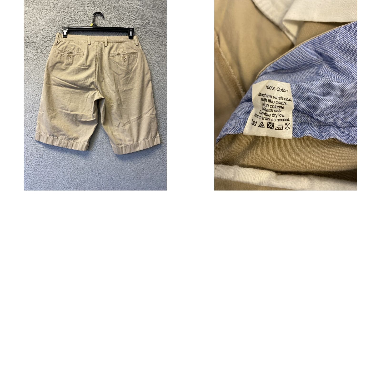 American Eagle Outfitters American Eagle Outfitters Shorts Adult 30 Beige Khaki Chino Flat Front Casual Breathable Pockets Mens Size US 30 / EU 46 - 8 Thumbnail