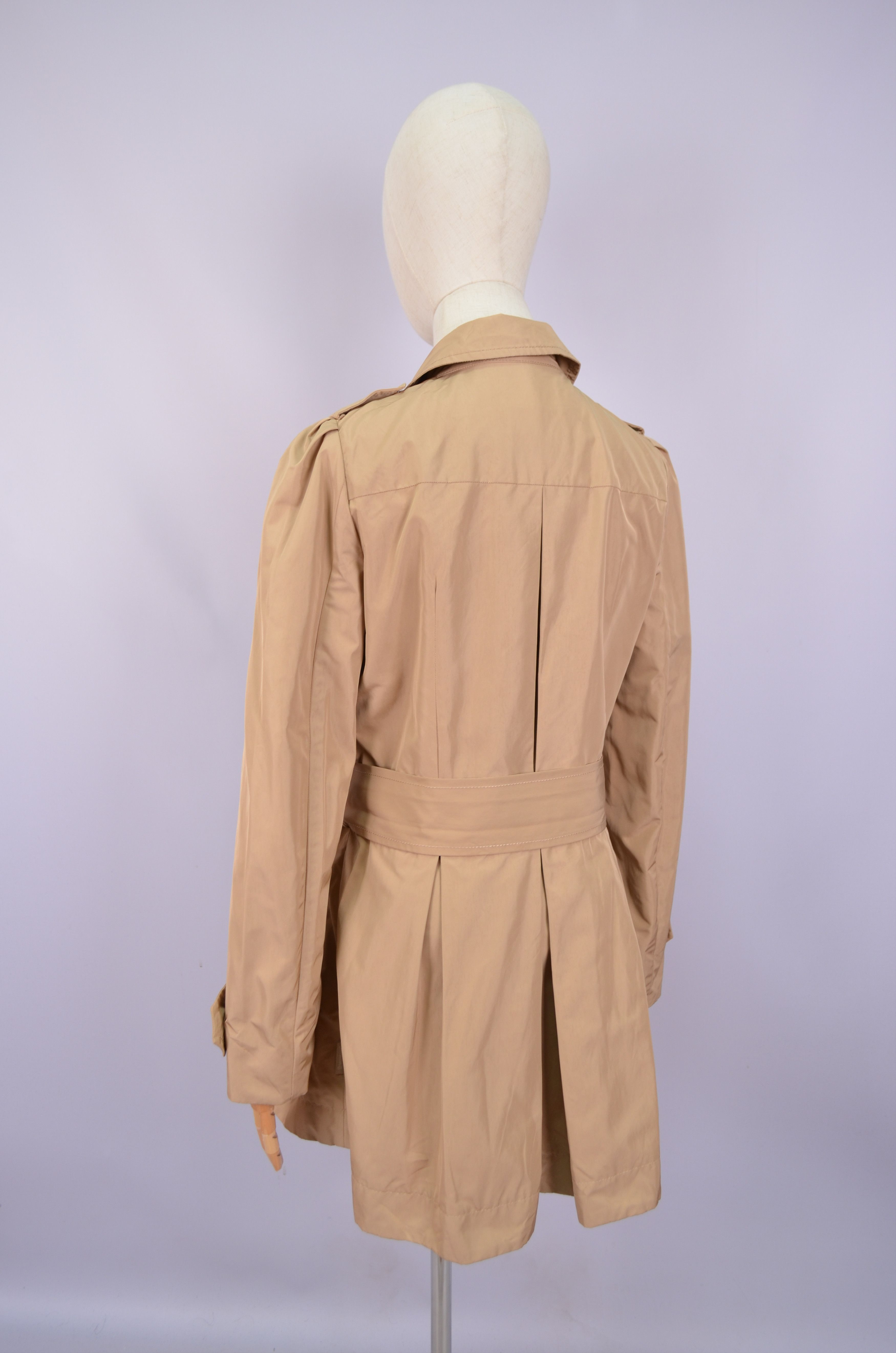 Moncler Womens Moncler Elysee Double Breasted Trench Coat Sz 3/M Size M / US 6-8 / IT 42-44 - 11 Thumbnail