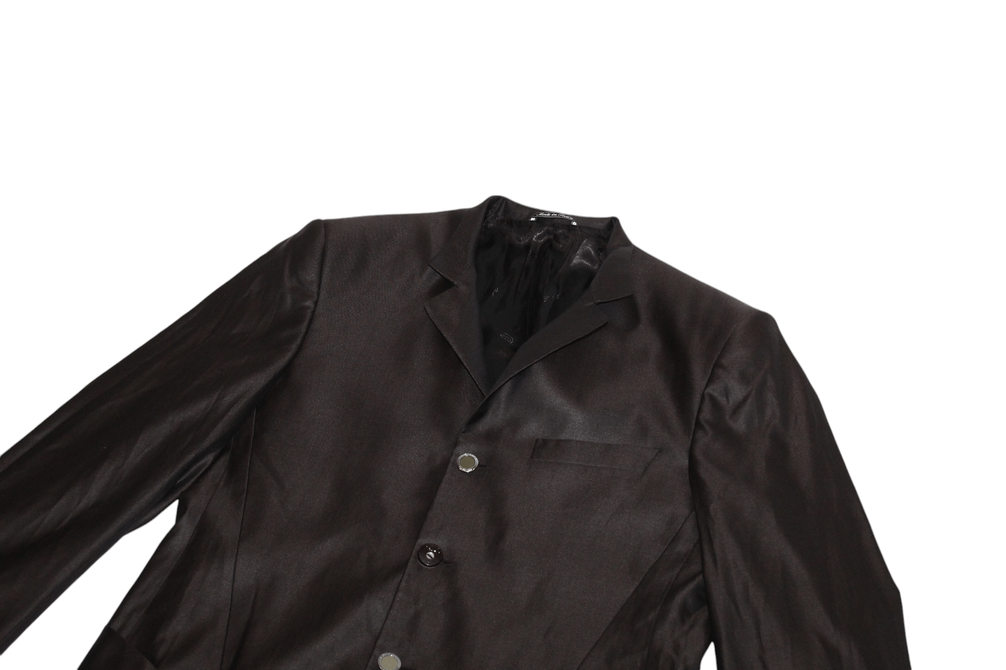 Carlo Pignatelli VTG🔥Archetipo Couture Satin Silk Wool Trench Coat Size US L / EU 52-54 / 3 - 2 Thumbnail