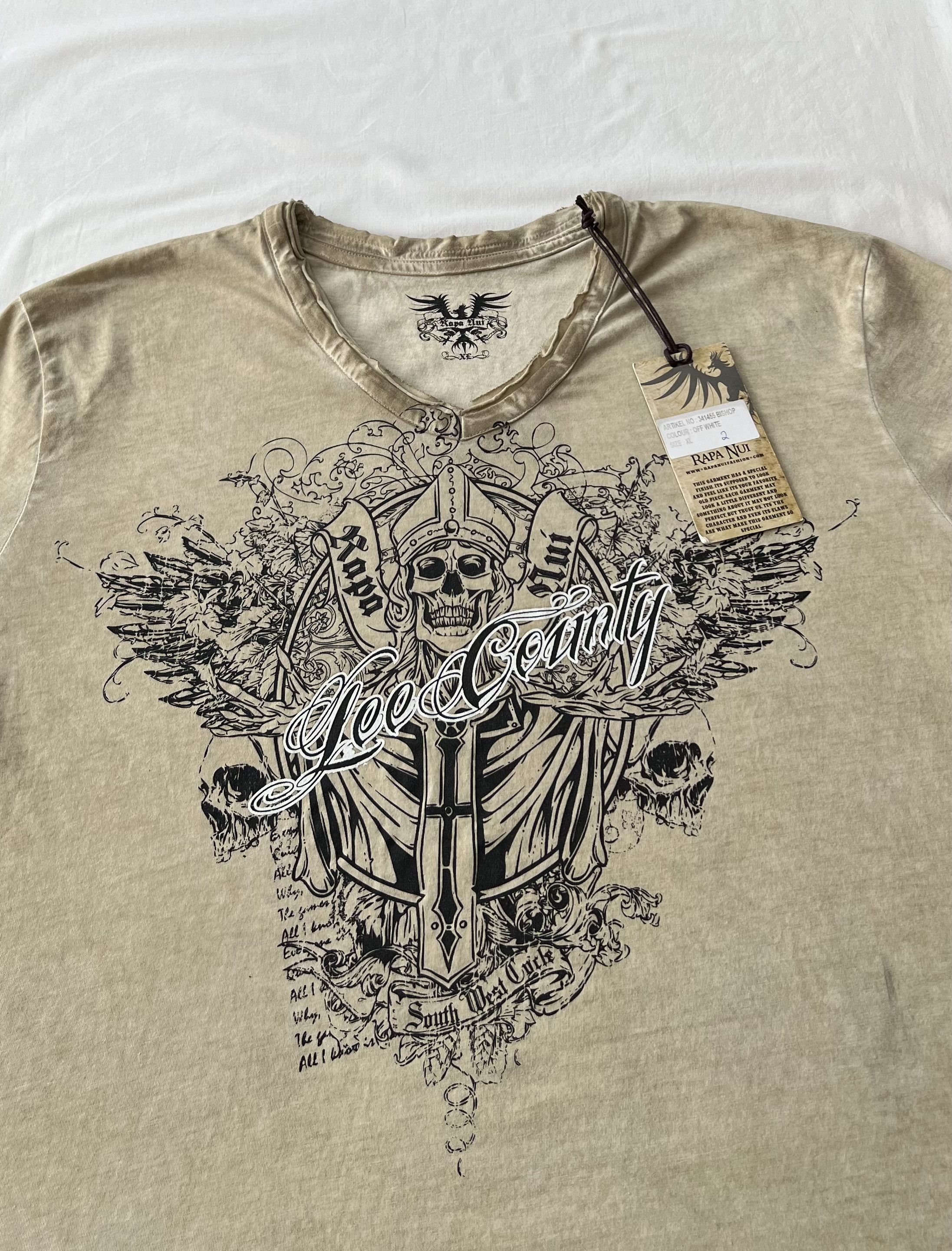 Affliction Affliction Style Rapa Nui Eagle Skull Y2K T-shirt Size US XL / EU 56 / 4 - 3 Thumbnail
