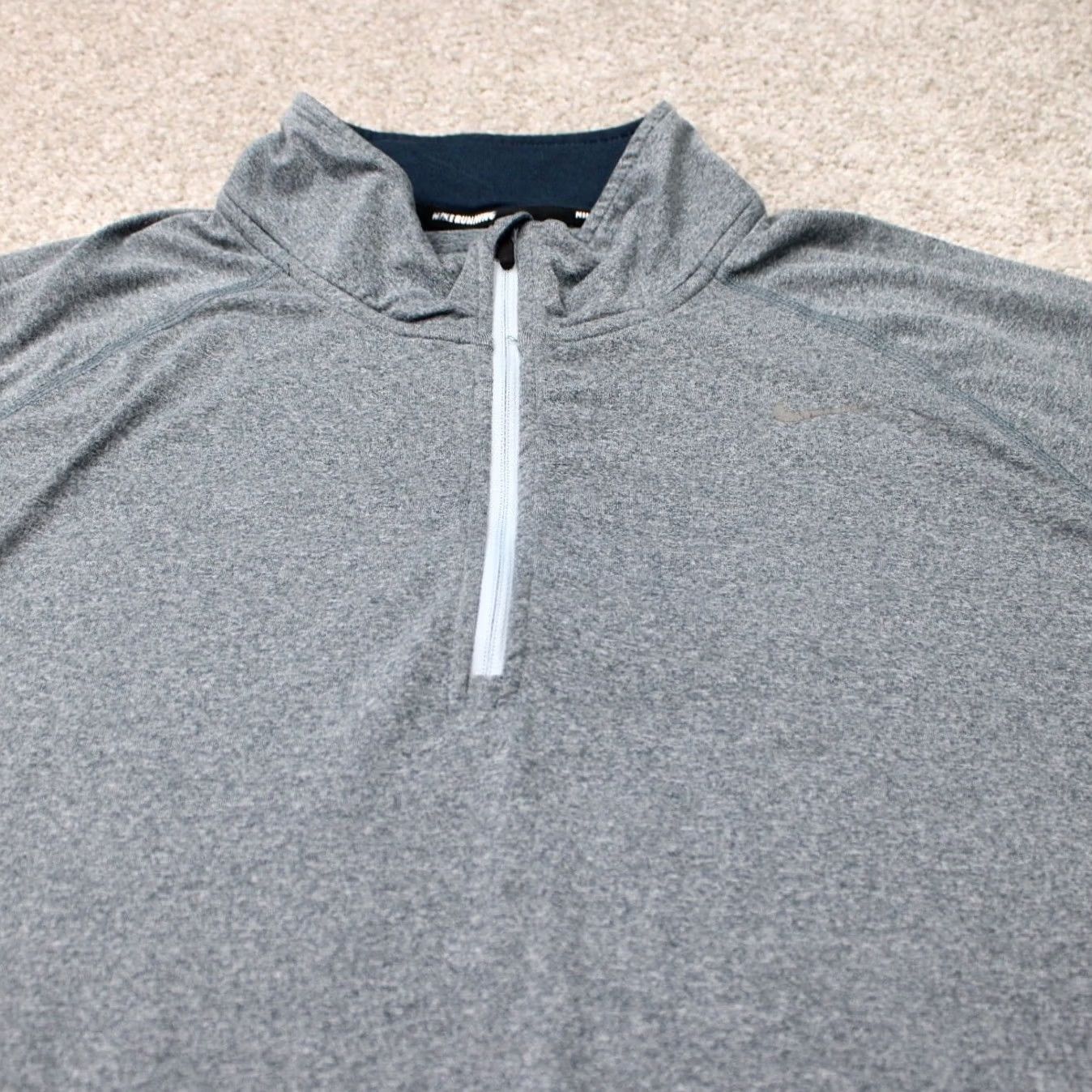 Nike Nike Running Sweatshirt Men XL Gray Dri-Fit 1/4 Zip Long Sleeve Pullover Size US XL / EU 56 / 4 - 4 Thumbnail