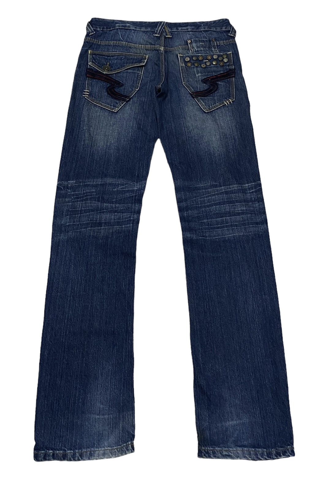 14th Addiction × Le Grande Bleu (L.G.B.) × semanticdesign Rare Vintage Brand Semantic Design Distressed Jeans 1990s Size US 32 / EU 48 - 2 Thumbnail