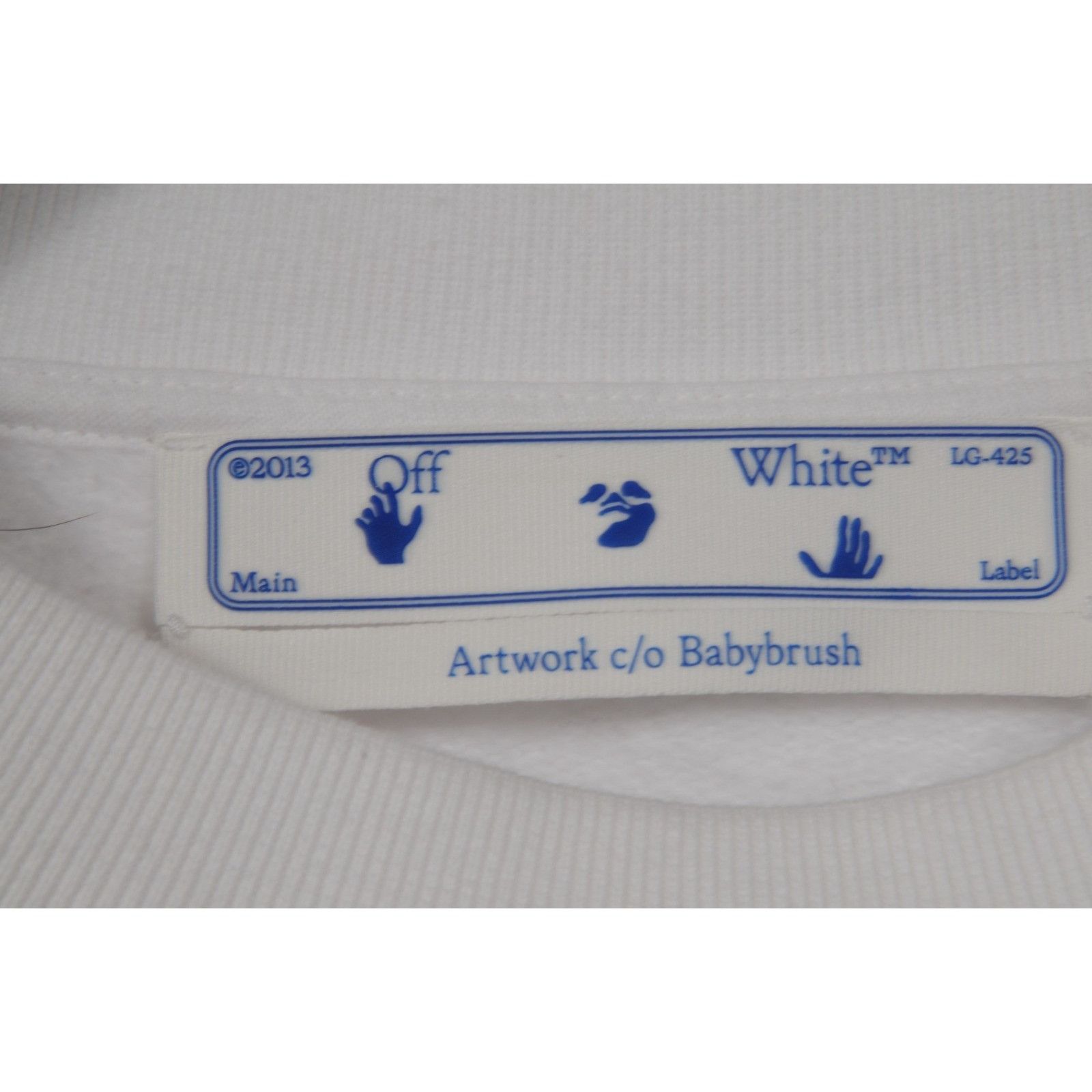 Off-White Off White Babybrush Crewneck Graffiti Contour Sweater Size US XL / EU 56 / 4 - 7 Thumbnail
