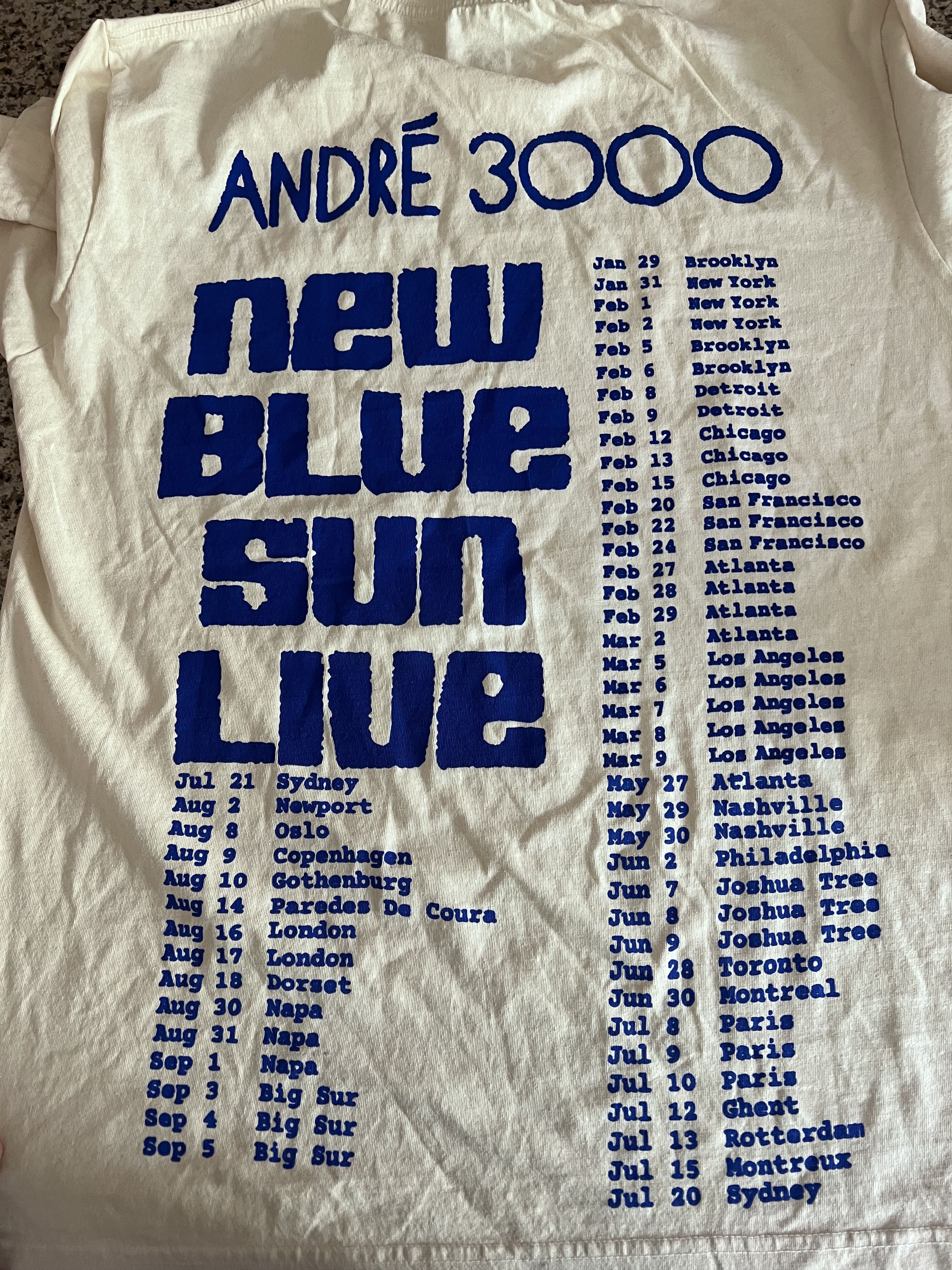 Band Tees André 3000 Sketch Tour Long-Sleeve Size Large Size US L / EU 52-54 / 3 - 7 Thumbnail