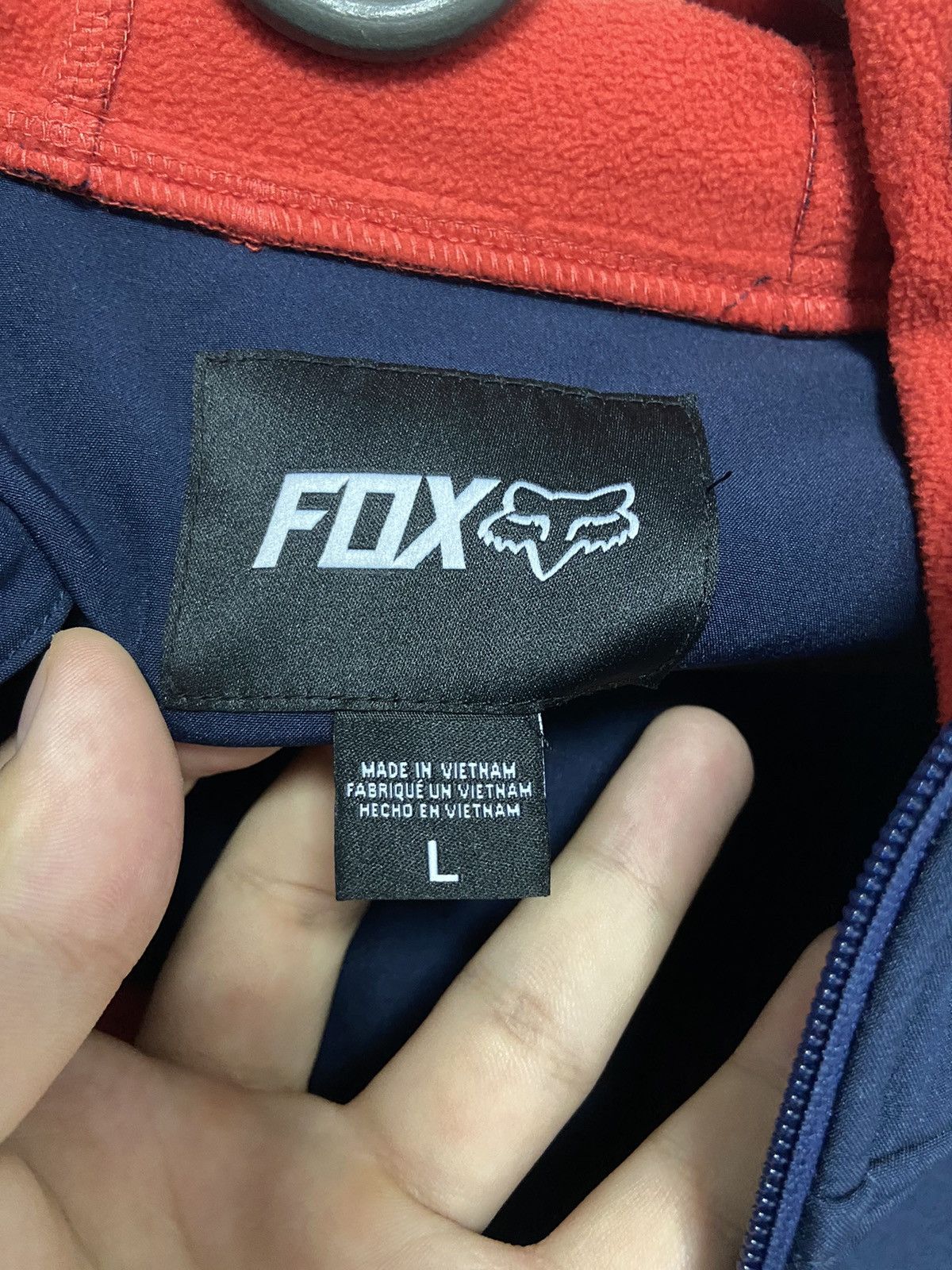 Fox Racing × Honda × Vintage Fox Racing Honda Jacket Vintage Team Big Logo soft shell Size US L / EU 52-54 / 3 - 5 Thumbnail