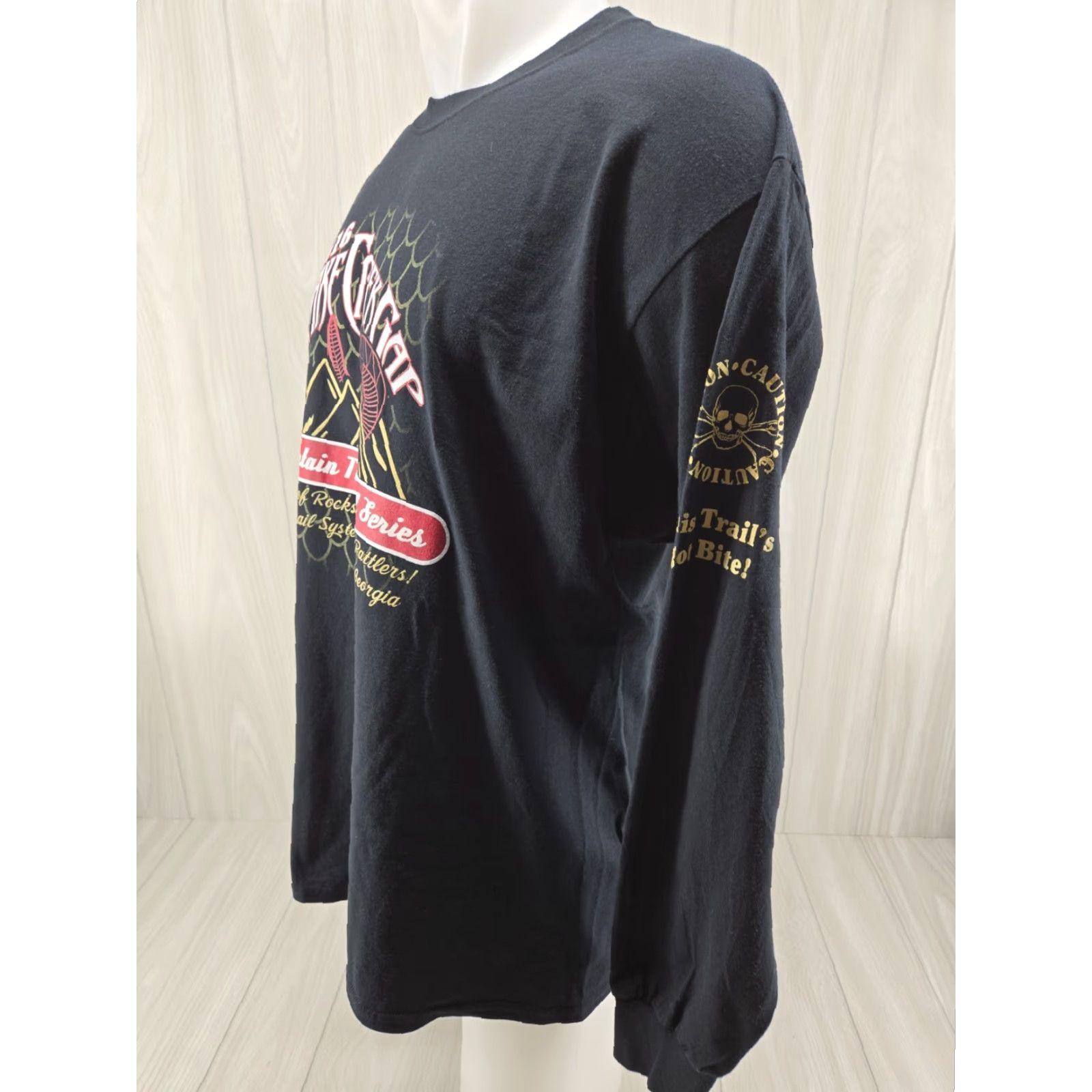 Gildan 12th Annual Snake Creek Gap 6 Mountain Time Trial Series Shirt XL Black Mens T-Shirt Long Sleeve Gildan Regular Size XL Size US XL / EU 56 / 4 - 4 Thumbnail