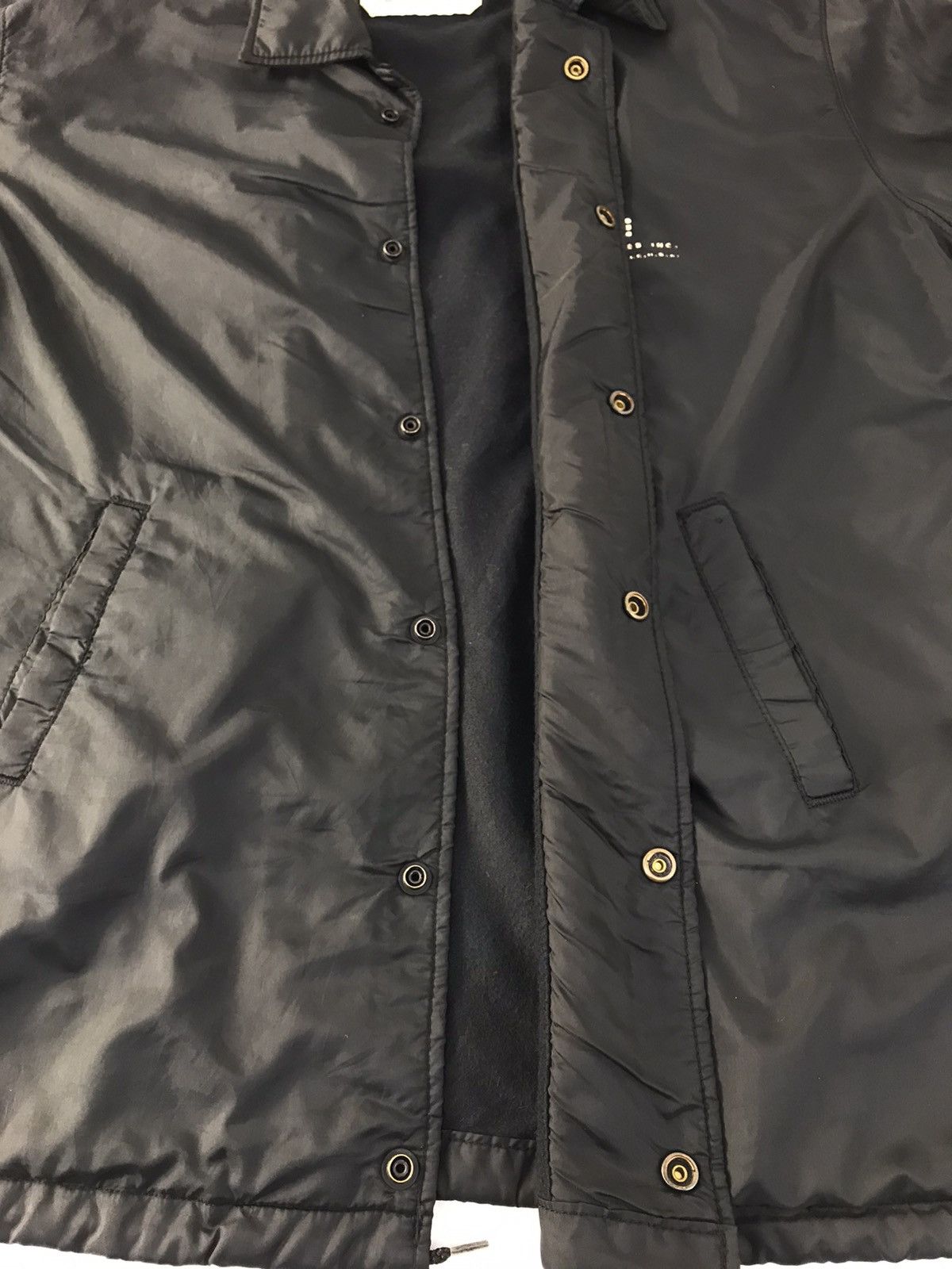 Alpha Industries 90s Alpha Industries Nylon Quilted Black Jacket Full Button Size US L / EU 52-54 / 3 - 5 Thumbnail