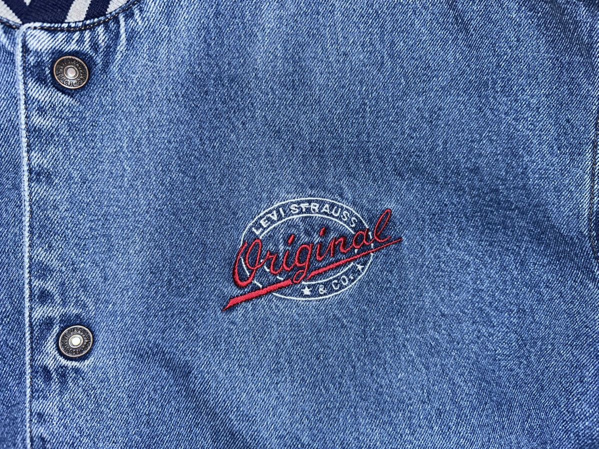 Levi's Levi's Strauss Original Denim Bomber Varsity Jacket Size M Size US M / EU 48-50 / 2 - 2 Thumbnail