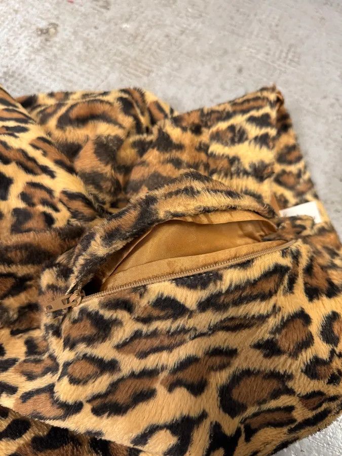 Moschino × Vintage Moschino Leopard Fur Effect Skirt Size 27" / US 4 / IT 40 - 6 Thumbnail