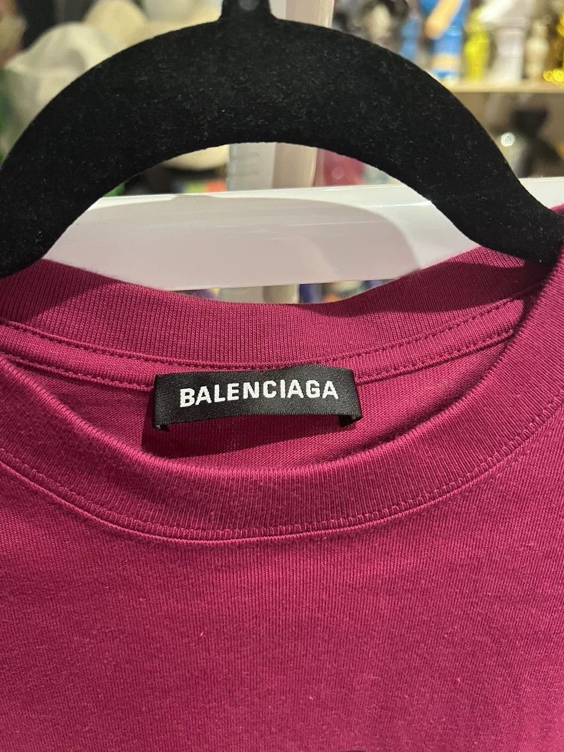 Balenciaga Balenciaga Grape Purple Snap Button Short Sleeve, Limited Size US S / EU 44-46 / 1 - 2 Thumbnail