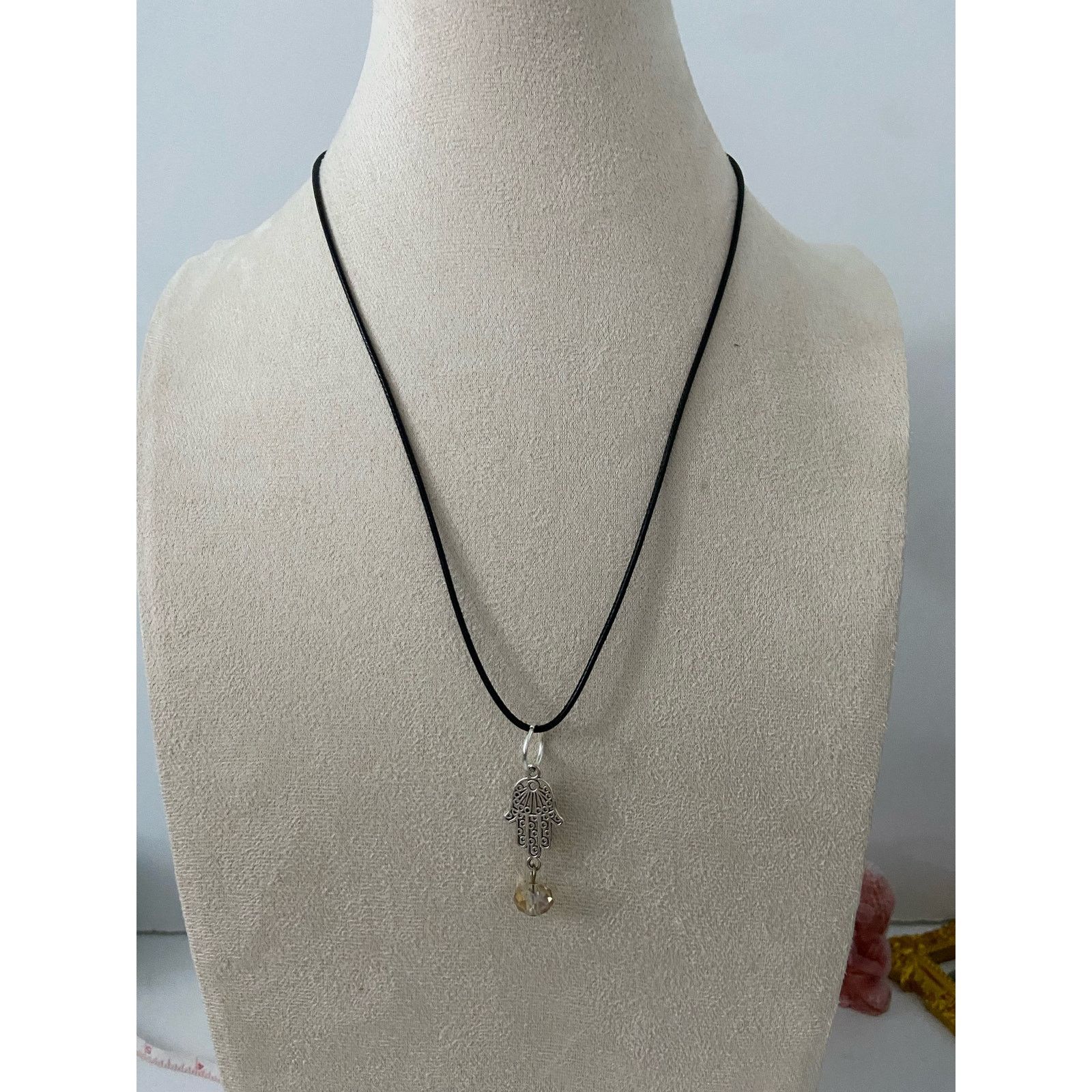 Handmade hamsa necklace Size ONE SIZE - 1 Thumbnail