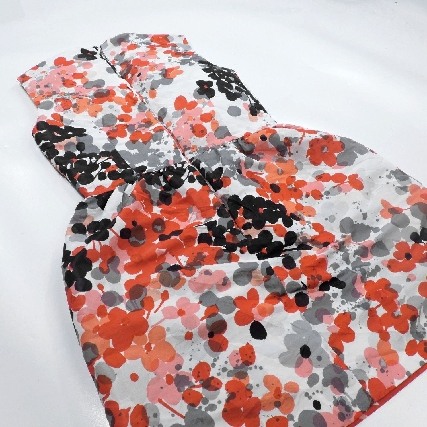 RED Valentino RED VALENTINO POLKA DOT FLORAL PATTERN MINI DRESS Size XS / US 0-2 / IT 36-38 - 11 Thumbnail