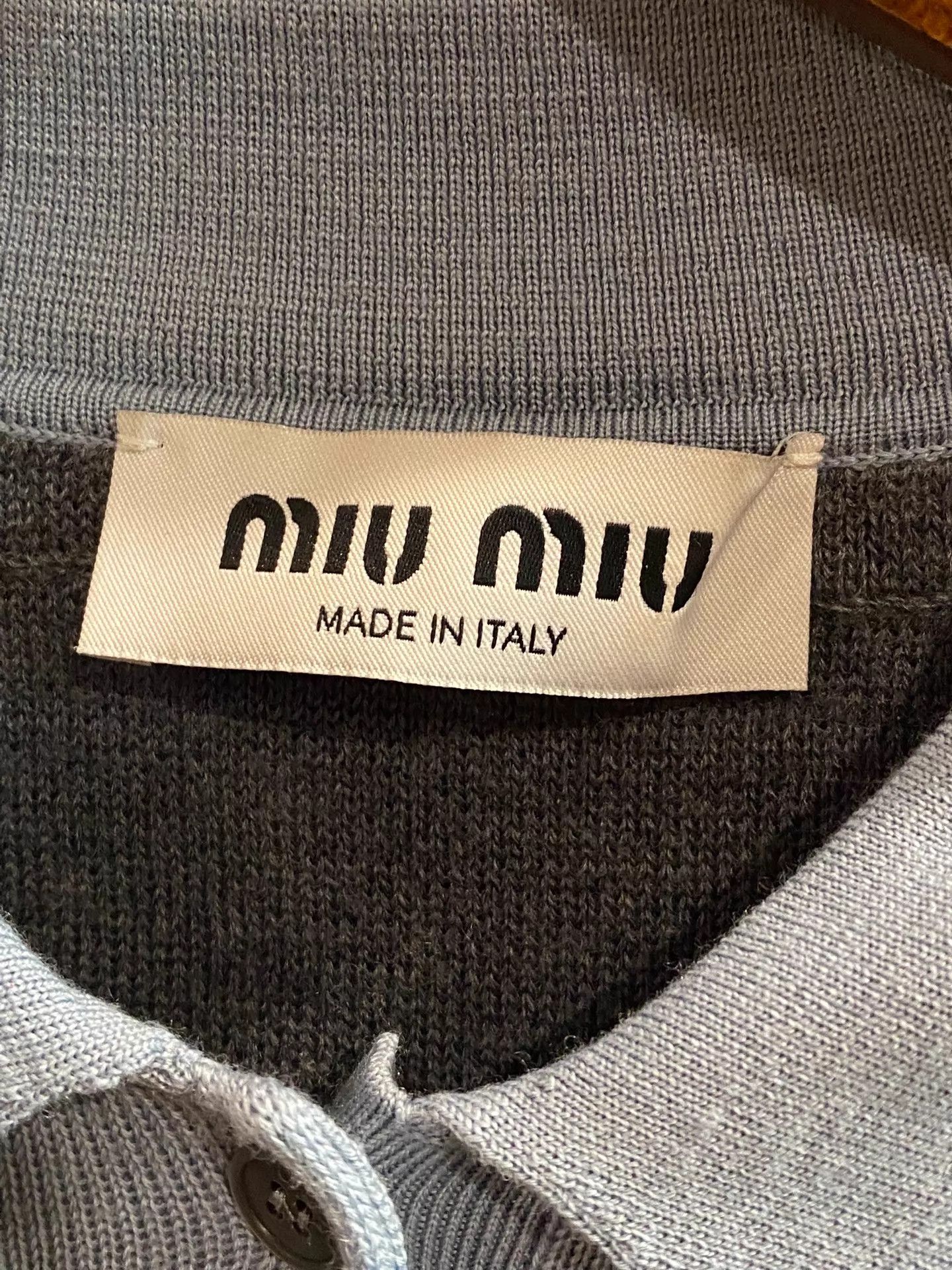 Miu Miu MIU MIU Unisex Cashmere & Wool Blend Two-Tone Sweater Size XS / US 0-2 / IT 36-38 - 3 Thumbnail
