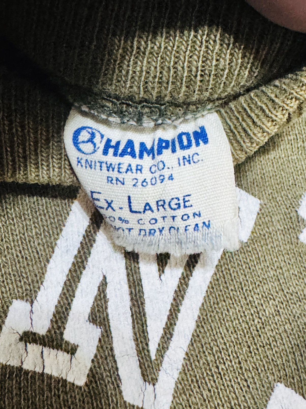 Vintage Vtg 60s St.John’s Univ. sweatshirt by Champion faded green Size US XL / EU 56 / 4 - 5 Thumbnail