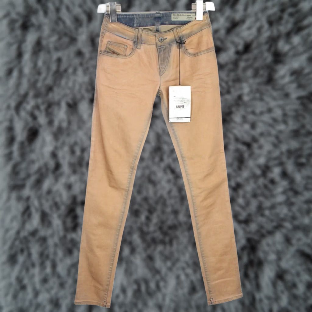 Diesel DIESEL Grupee Super Slim-Skinny 0815U Stretch Jeans Women's W25/L32 Coated Size 42" / US 20 - 1 Thumbnail