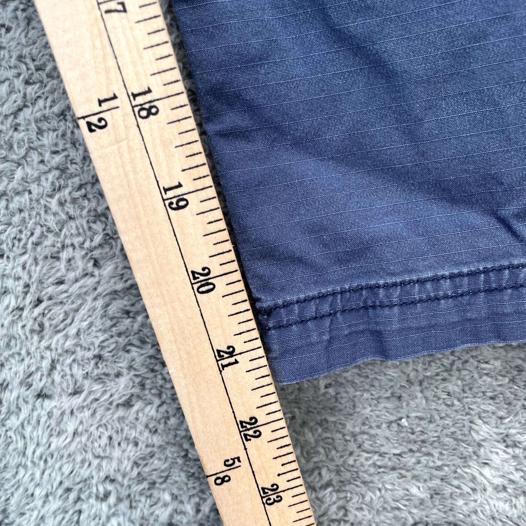 Eddie Bauer Eddie Bauer Pants Womens 6 Blue Cropped Cotton Stretch Ripstop Straight Leg Logo Shirt Size 28" / US 6 / IT 42 - 7 Thumbnail