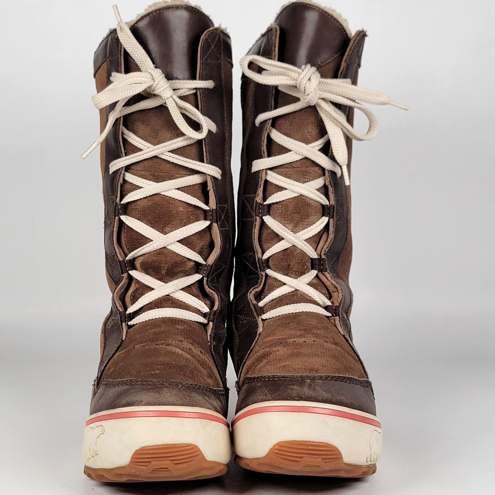 SOREL Sorel Mackenzie Boots Womens Size 8.5 Brown Waterproof Lace Up Tall Size US 7 / IT 37 - 2 Thumbnail
