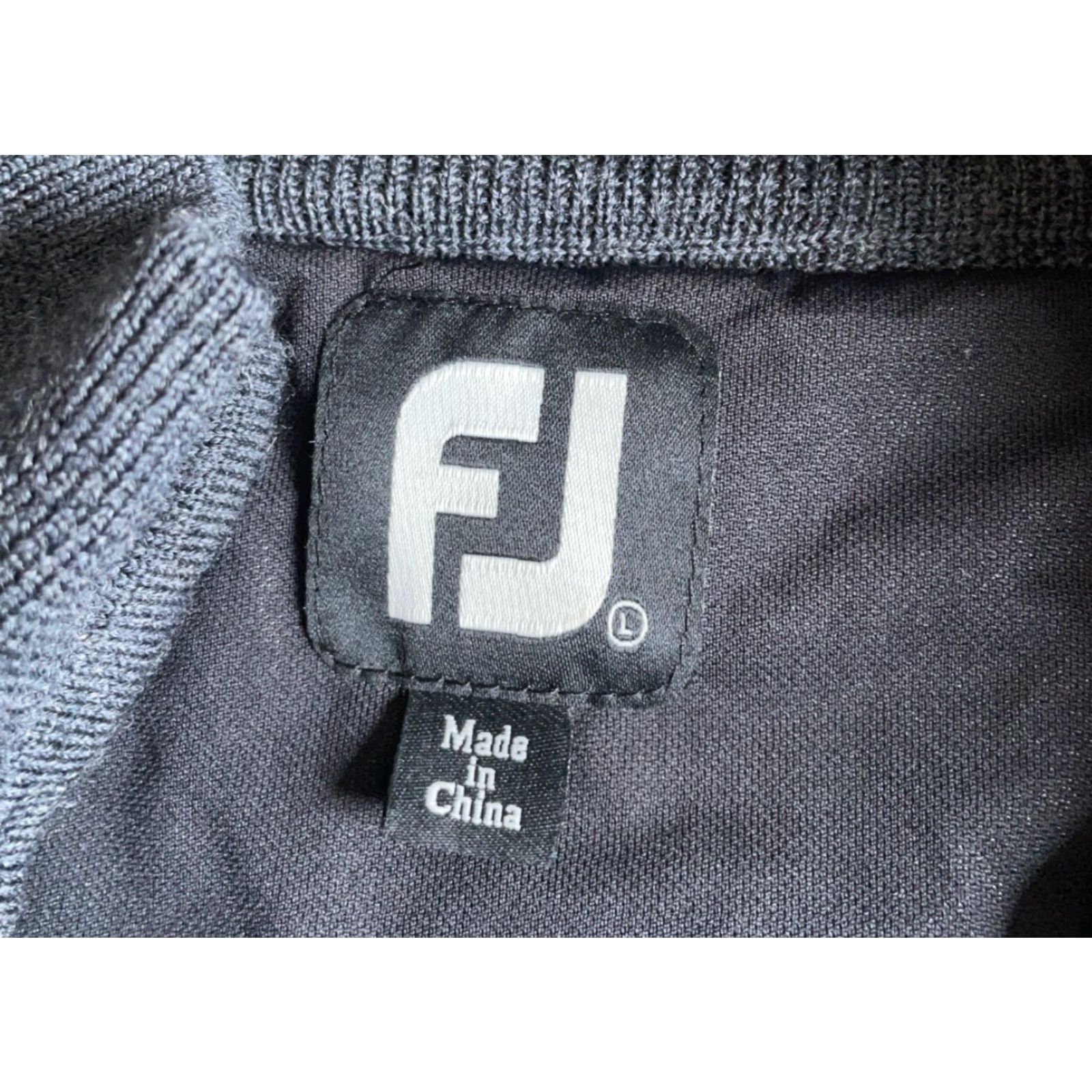 Footjoy FootJoy Wool Sweater Men Large Dark Gray 1/4 Zip Pullover Lined Knit Golf Cardigan Pullover Chalk 90s Retro Style Mens Size US L / EU 52-54 / 3 - 3 Thumbnail