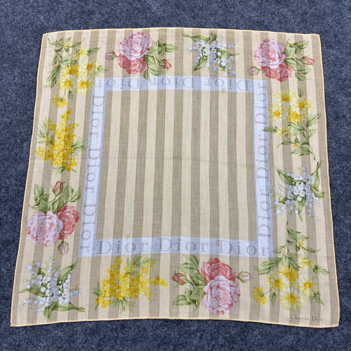 Christian Dior Monsieur × Vintage Handkerchief # E049 # Bandana # Neckerchief Size ONE SIZE - 2 Thumbnail