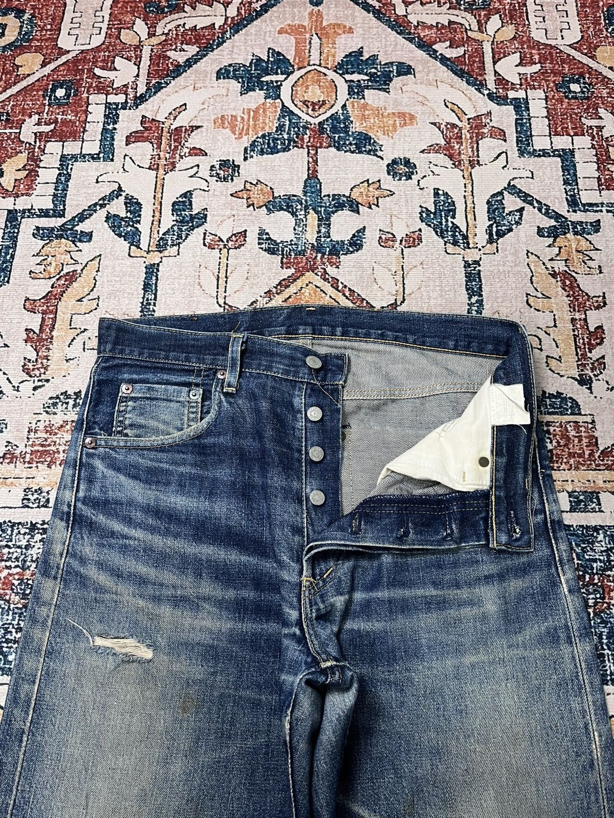 Levi's Levis XX 503B Big E Selvedge Jeans Size US 32 / EU 48 - 14 Thumbnail