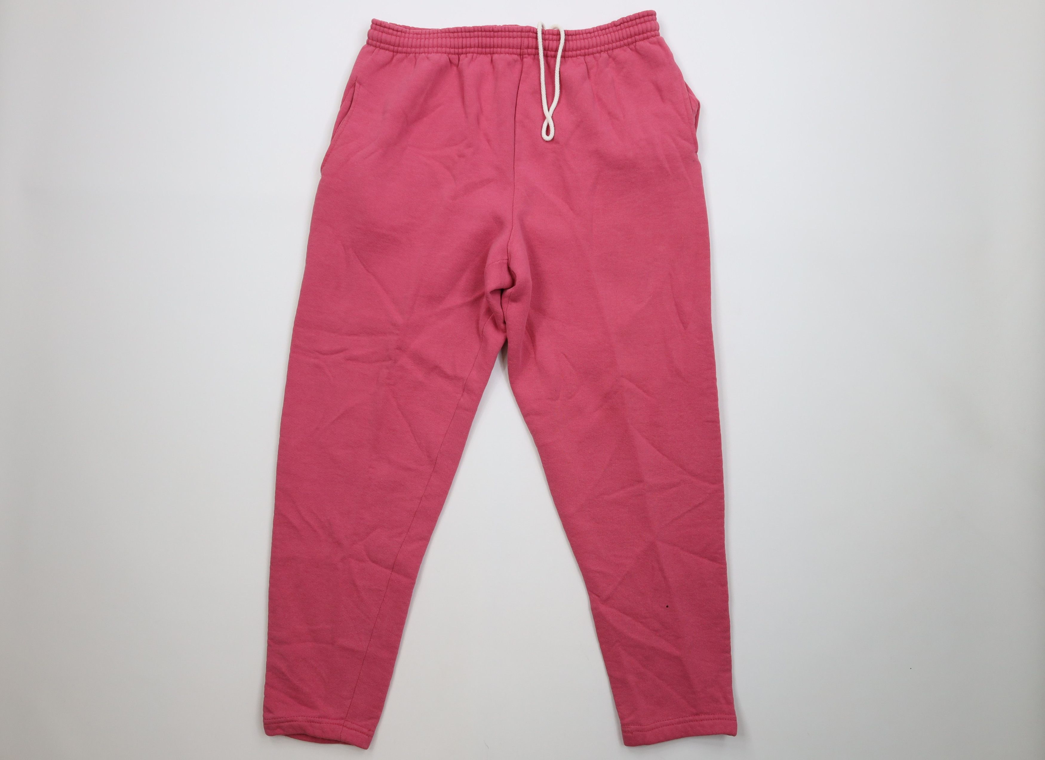 Vintage Vintage 90s Streetwear Blank Tapered Leg Sweatpants Pink USA Size 31" - 1 Thumbnail