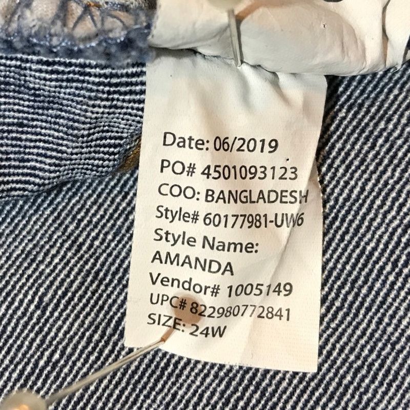 Gloria Vanderbilt Gloria Vanderbilt Amanda High Rise Straight Denim Jeans 24W Size 22" - 7 Thumbnail