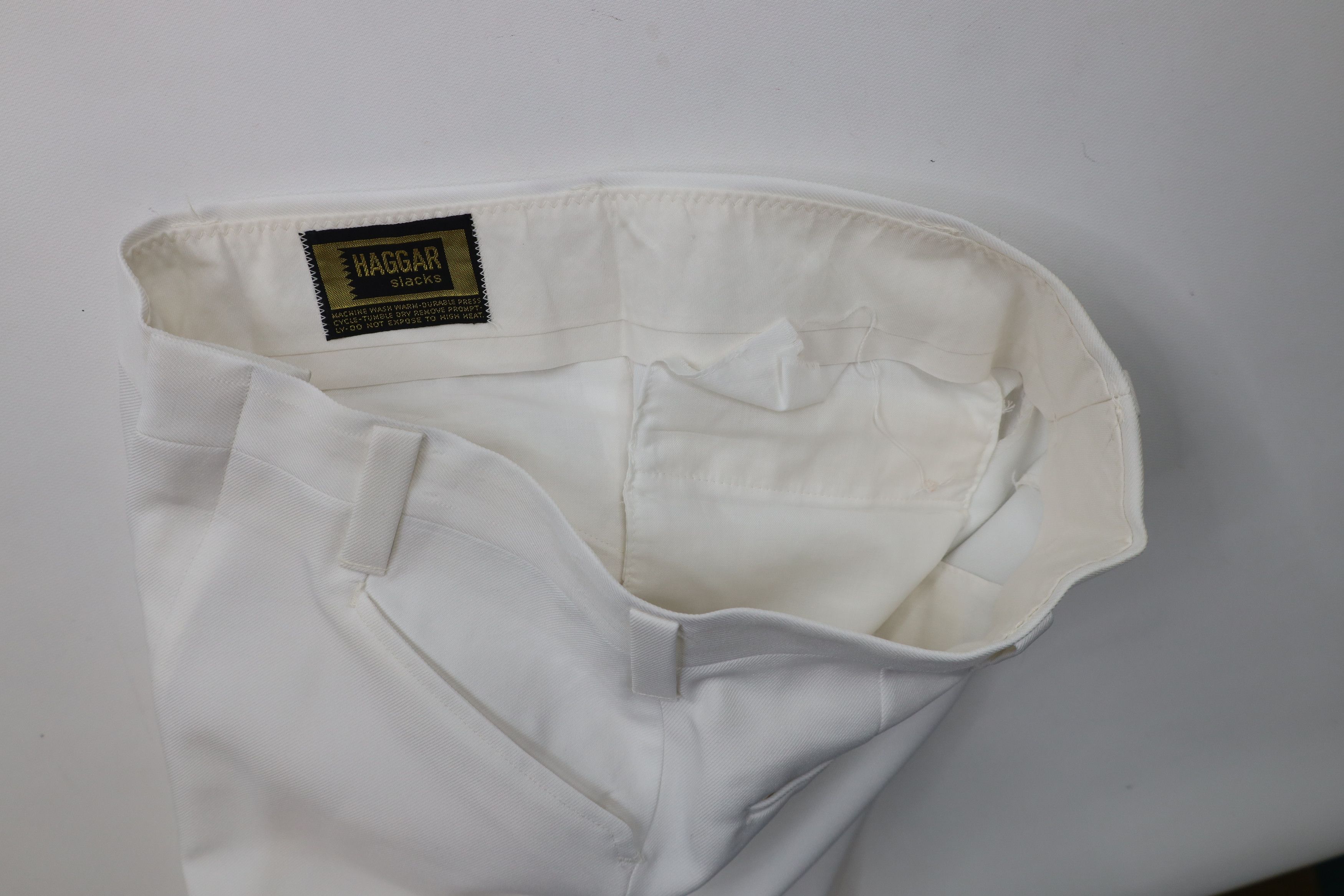 Vintage Vintage 70s Streetwear Flared Wide Leg Chino Pants White USA Size US 32 / EU 48 - 10 Thumbnail