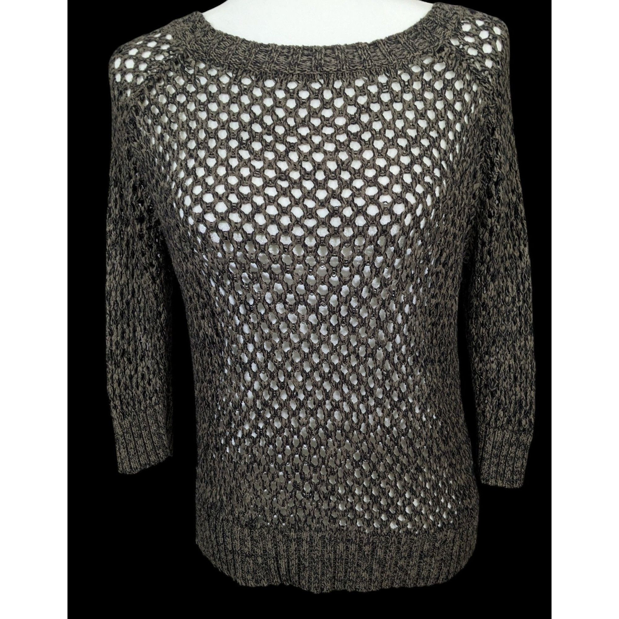 Other Trendy Grunge Mesh Zipper Accent Sheer Sweater Size M / US 6-8 / IT 42-44 - 1 Thumbnail