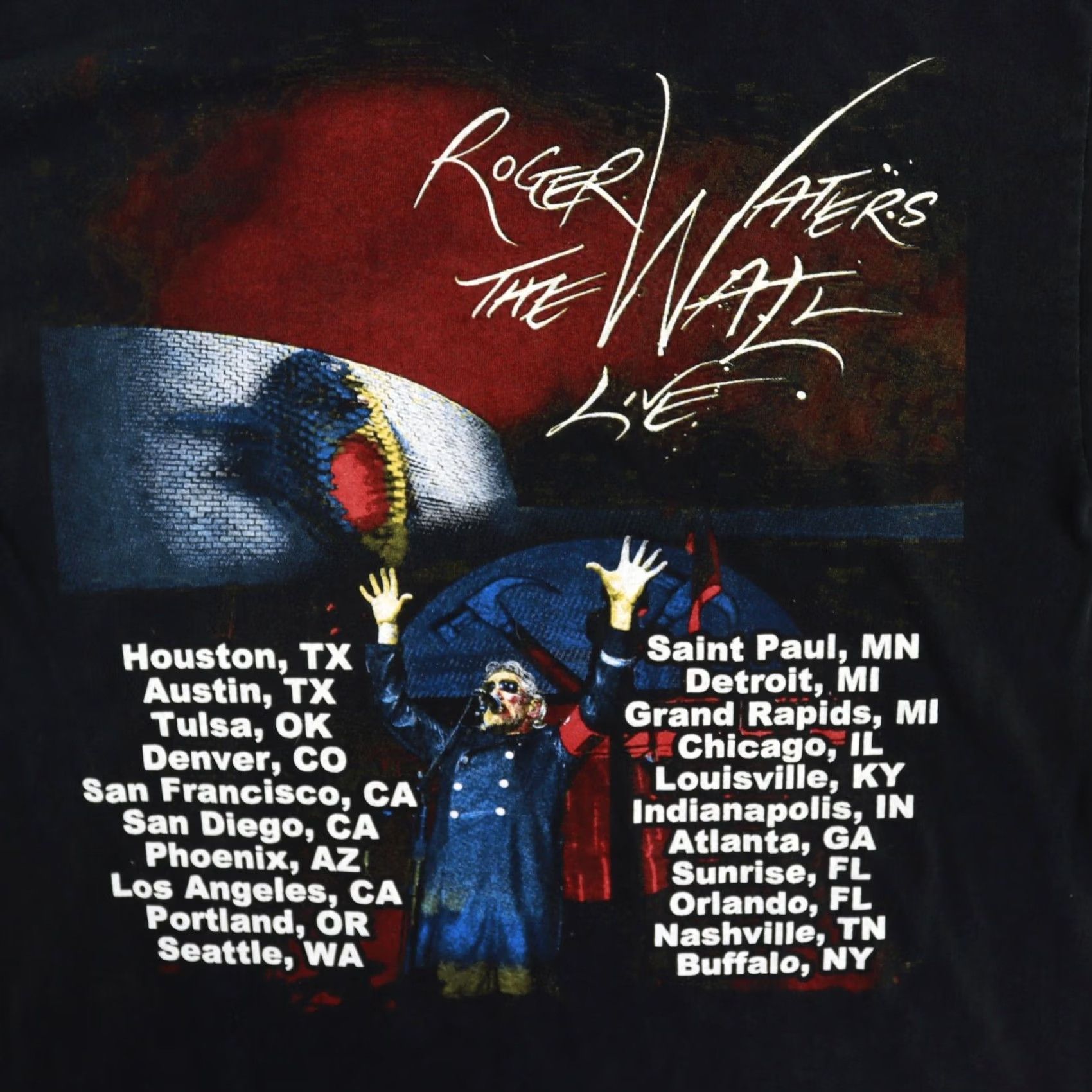 Vintage Pink Floyd Roger Waters Shirt Size Medium The Wall Live 2012 Concert Band Size US M / EU 48-50 / 2 - 3 Thumbnail