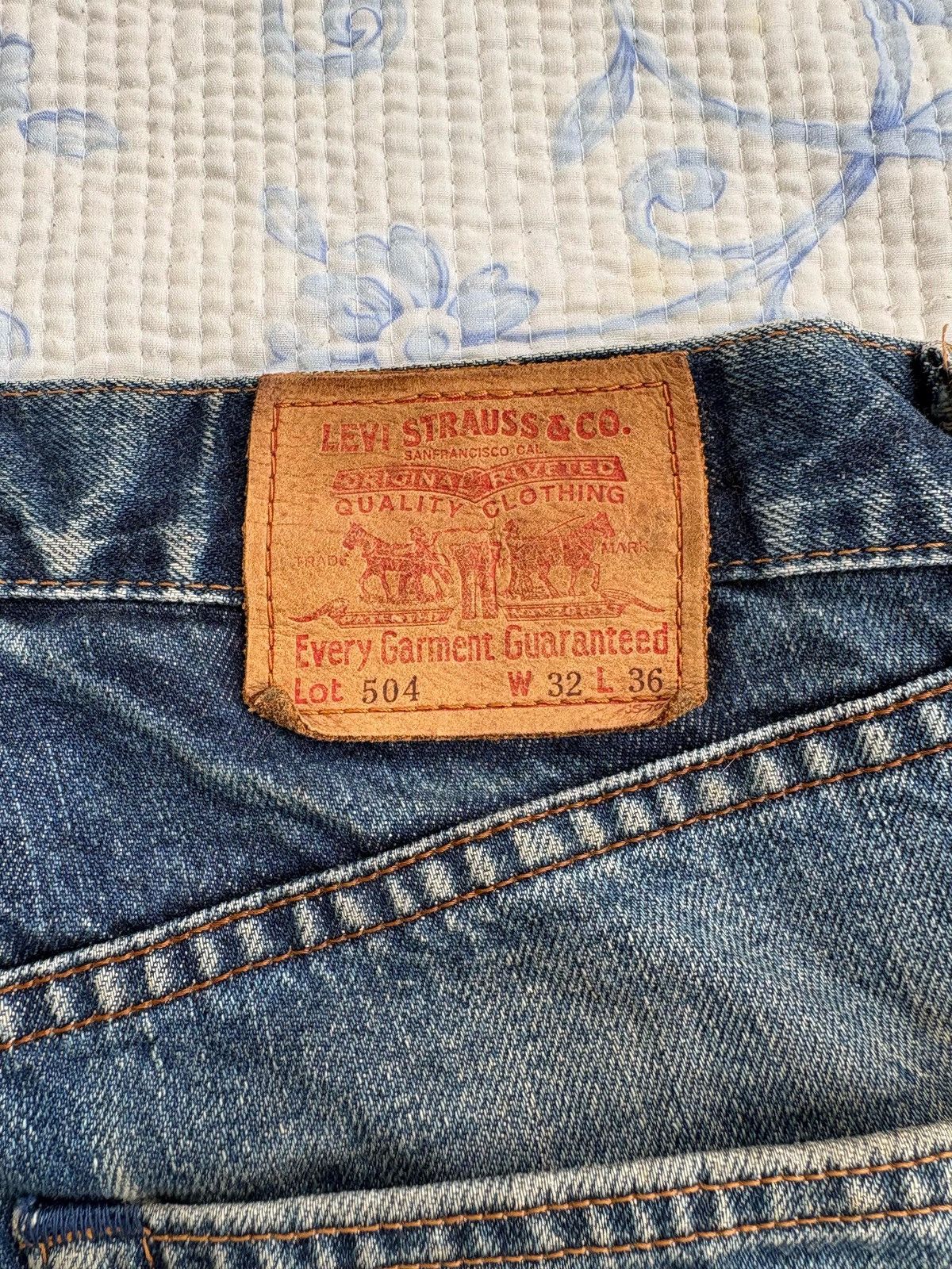 Levi's × Levi's Vintage Clothing × Vintage Vintage Levi's Distressed Denim Pant Size US 31 - 15 Thumbnail