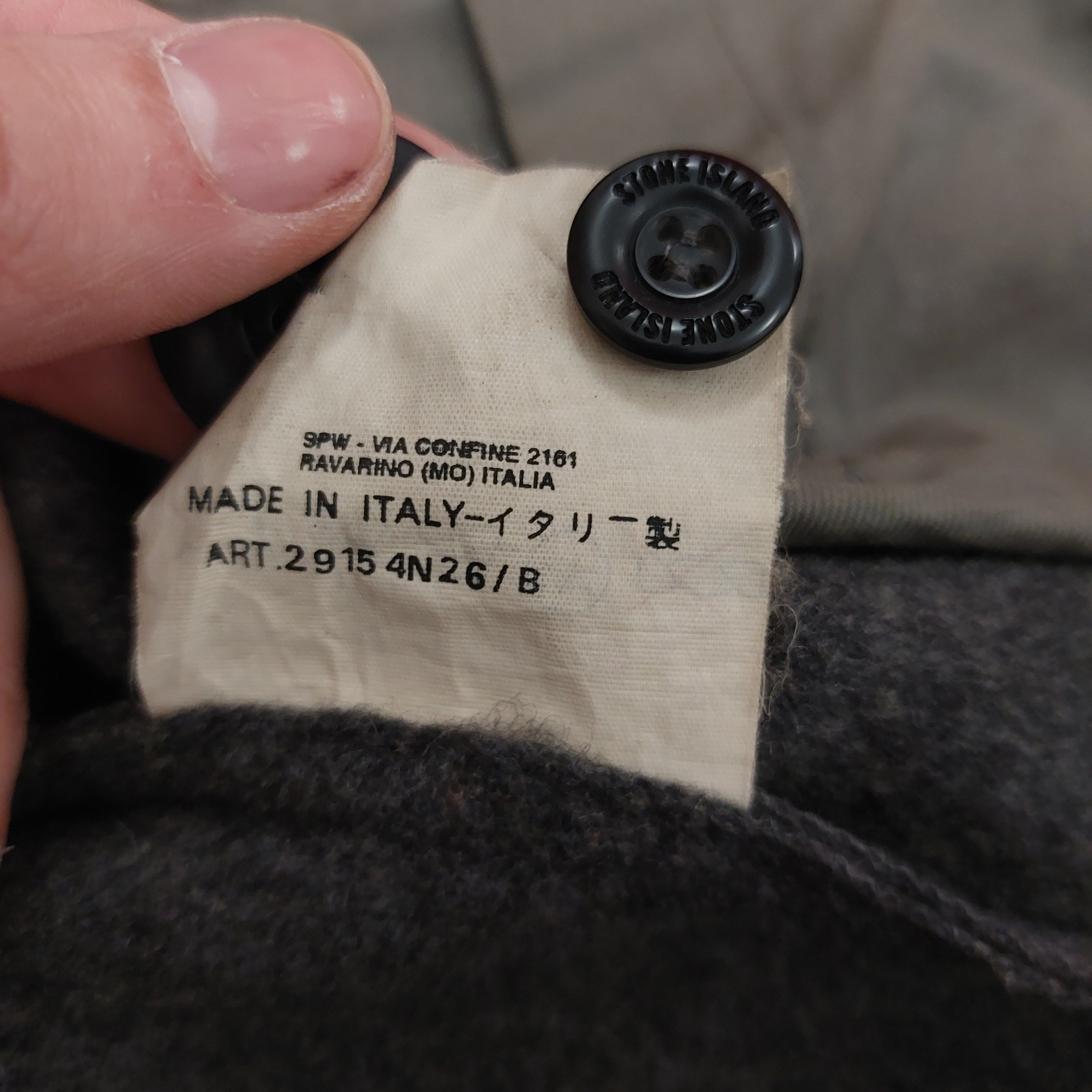 Stone Island Stone Island Vintage Wool field Jacket Grey XL green badge Size US XL / EU 56 / 4 - 15 Thumbnail