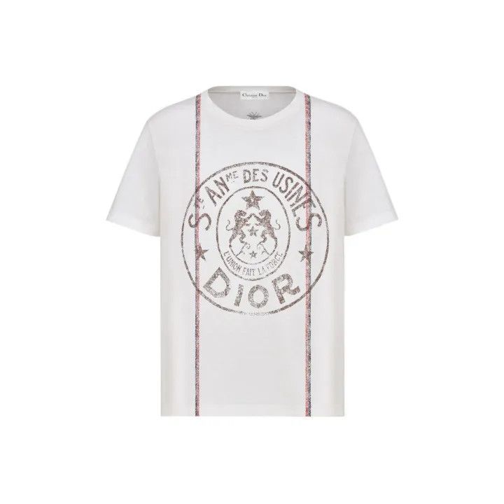 Dior Dior Logo Print Oversized T-Shirt for Women 0079 Size XS / US 0-2 / IT 36-38 - 1 Thumbnail