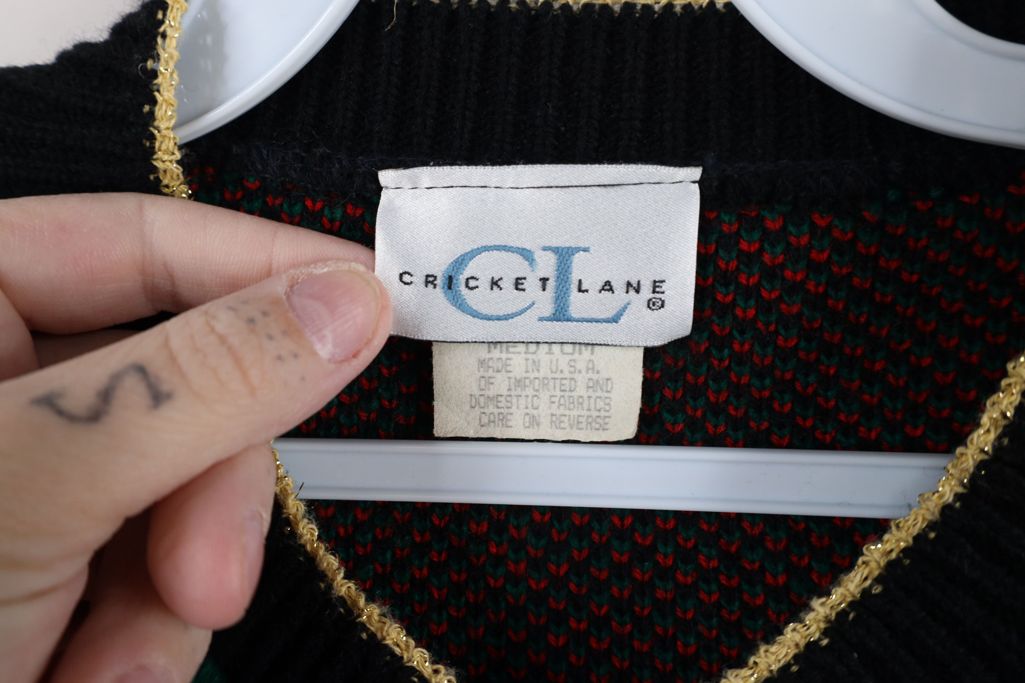 Vintage Vintage 90s Streetwear Christmas Knit Cardigan Sweater USA Size M / US 6-8 / IT 42-44 - 8 Thumbnail