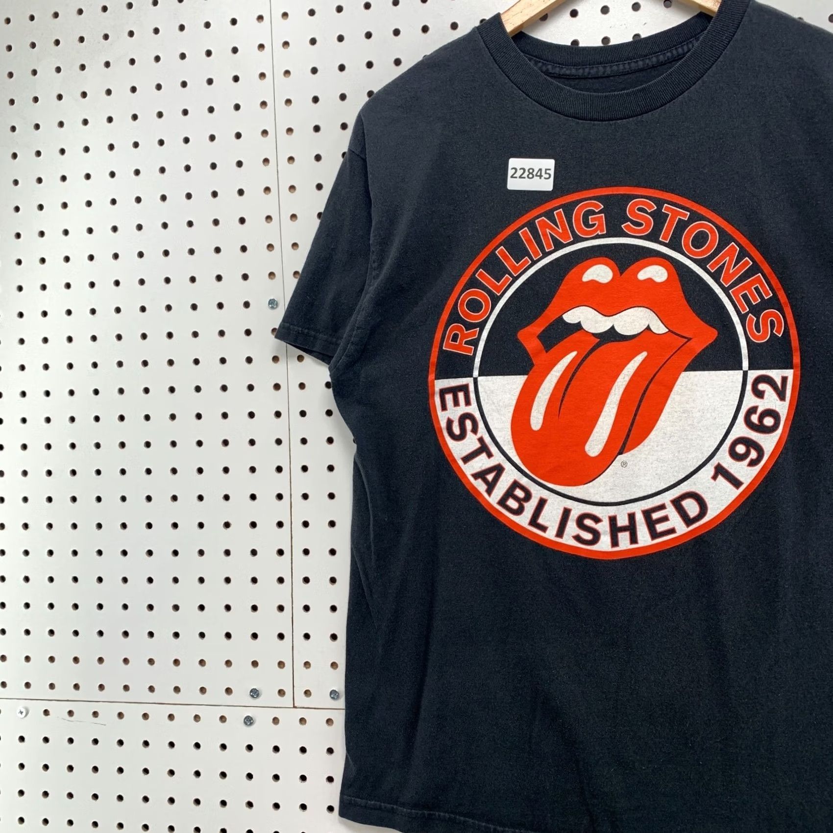 Vintage Rolling Stones Shirt Red Black Tongue Lips Music Band Adult Medium Mens Size US M / EU 48-50 / 2 - 3 Thumbnail