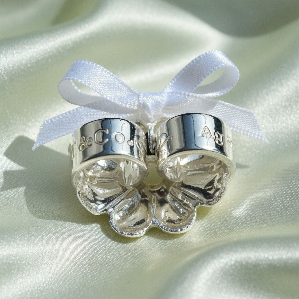 Tiffany & Co. TIFFANY & CO Peretti Silver Eternal Circle Stud Earrings Size ONE SIZE - 4 Thumbnail